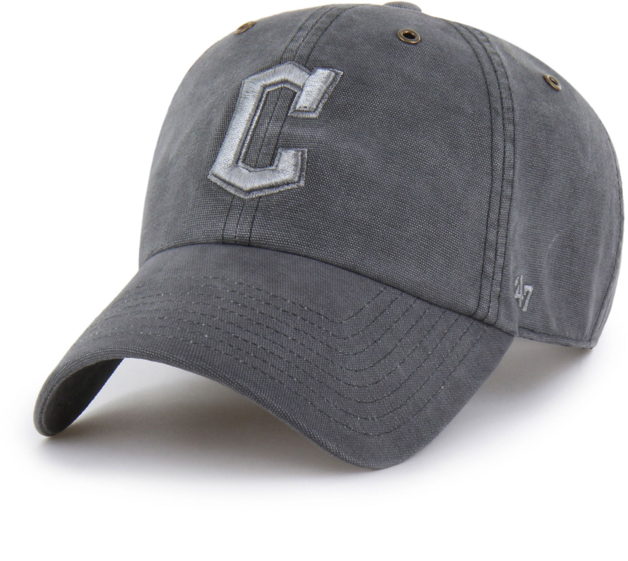 Carhartt x '47 Adult Cleveland Guardians Charcoal Dyed Clean Up Adjustable Hat product image