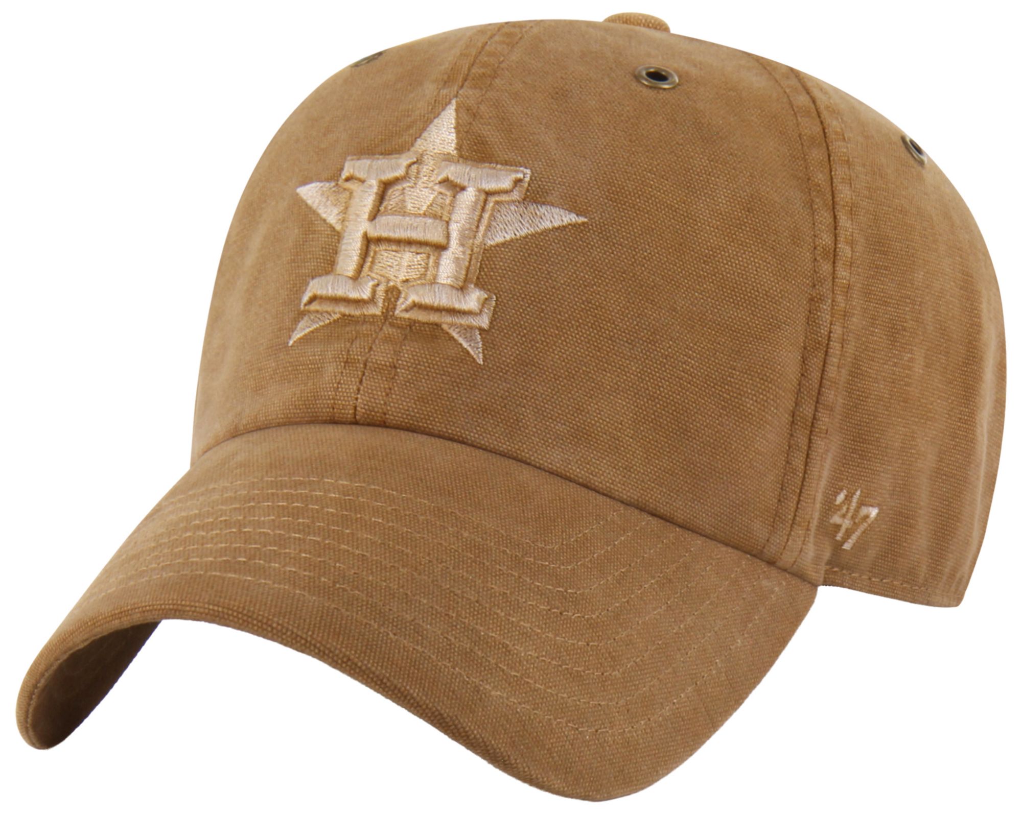 Carhartt x '47 Adult Houston Astros Brown Garment Dyed Clean Up Adjustable Hat product image