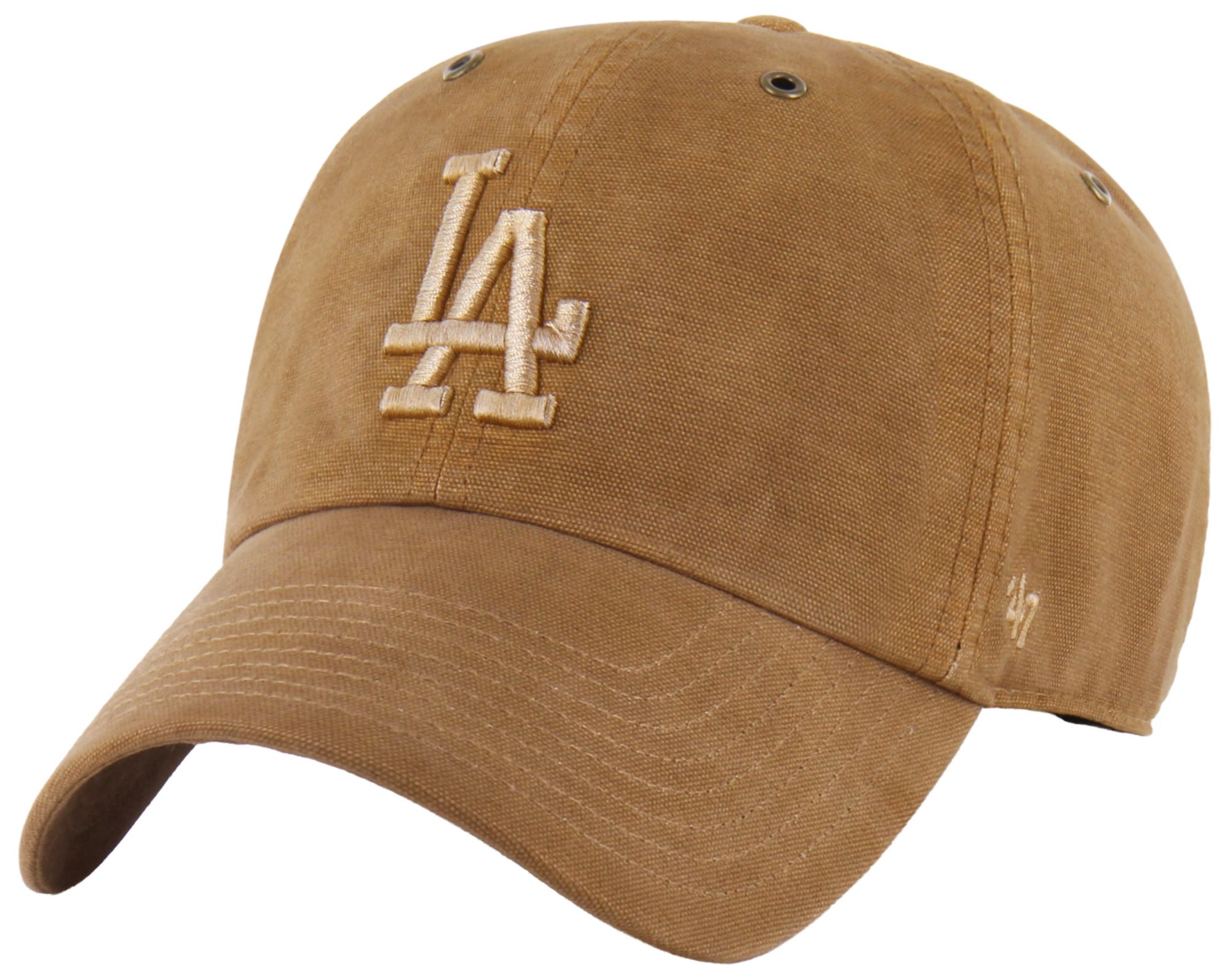Carhartt x '47 Adult Los Angeles Dodgers Brown Garment Dyed Clean Up Adjustable Hat product image