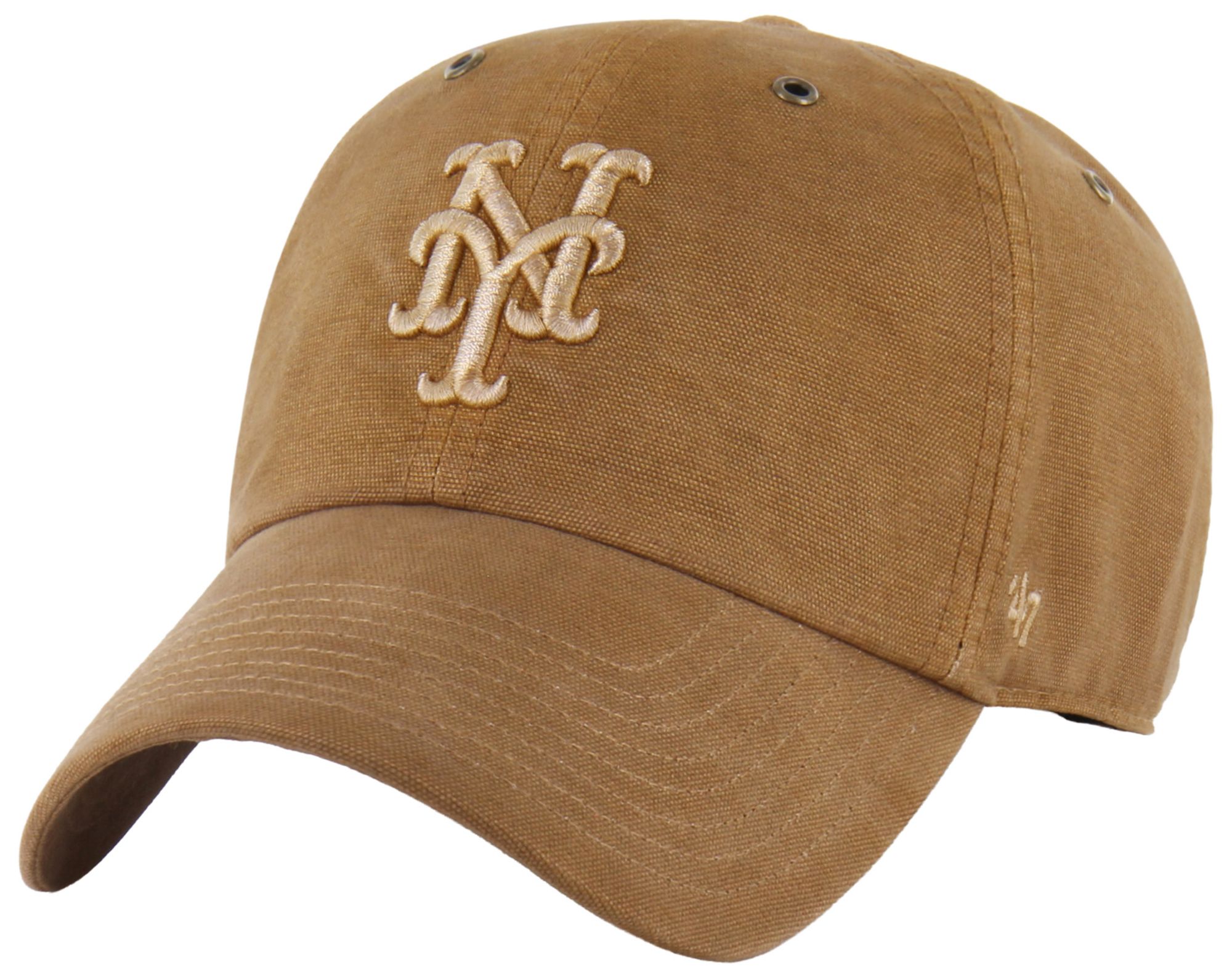 Carhartt x '47 Adult New York Mets Brown Garment Dyed Clean Up Adjustable Hat product image