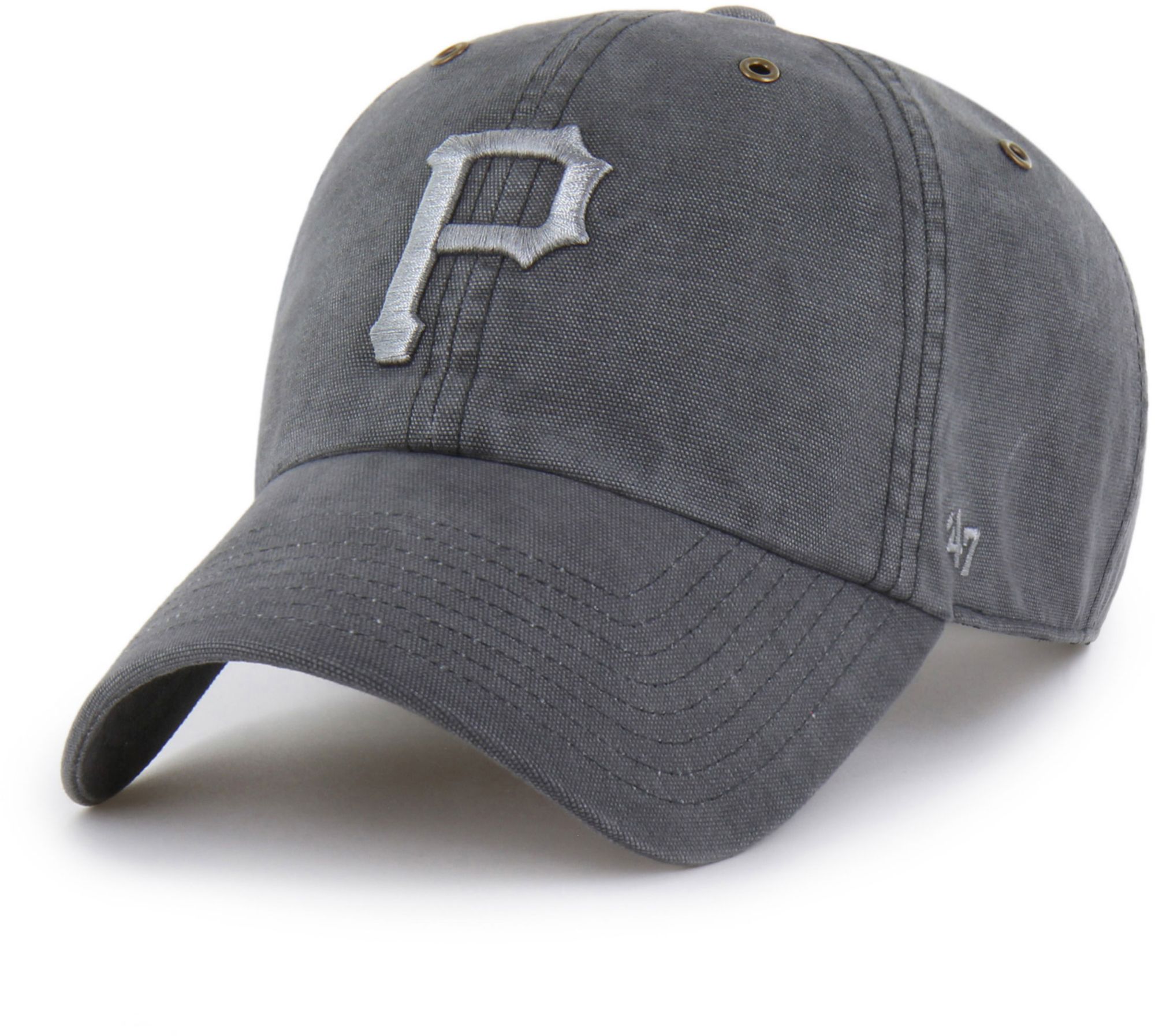 Carhartt x '47 Adult Pittsburgh Pirates Charcoal Garment Dyed Clean Up Adjustable Hat product image