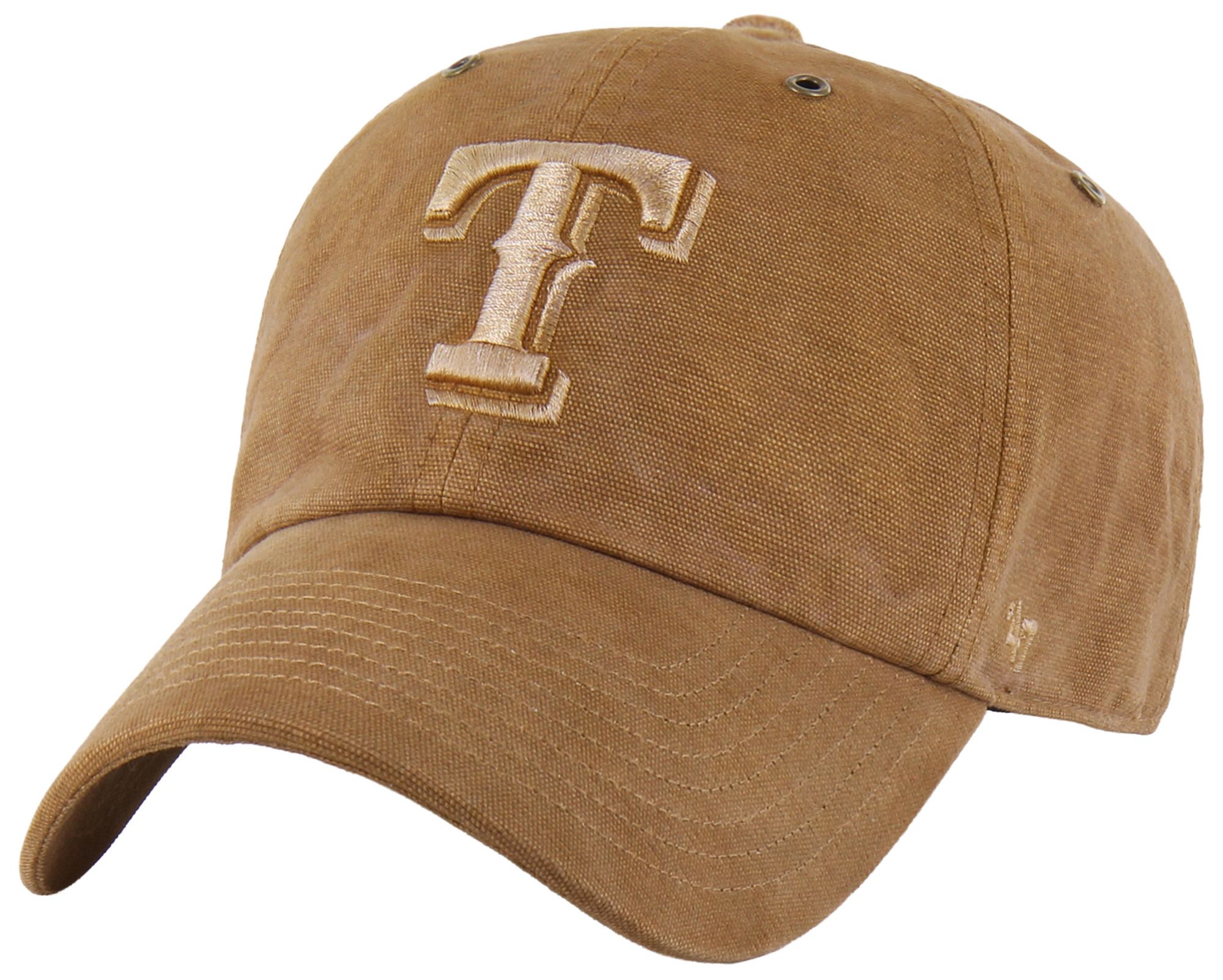 Carhartt x '47 Adult Texas Rangers Brown Garment Dyed Clean Up Adjustable Hat product image