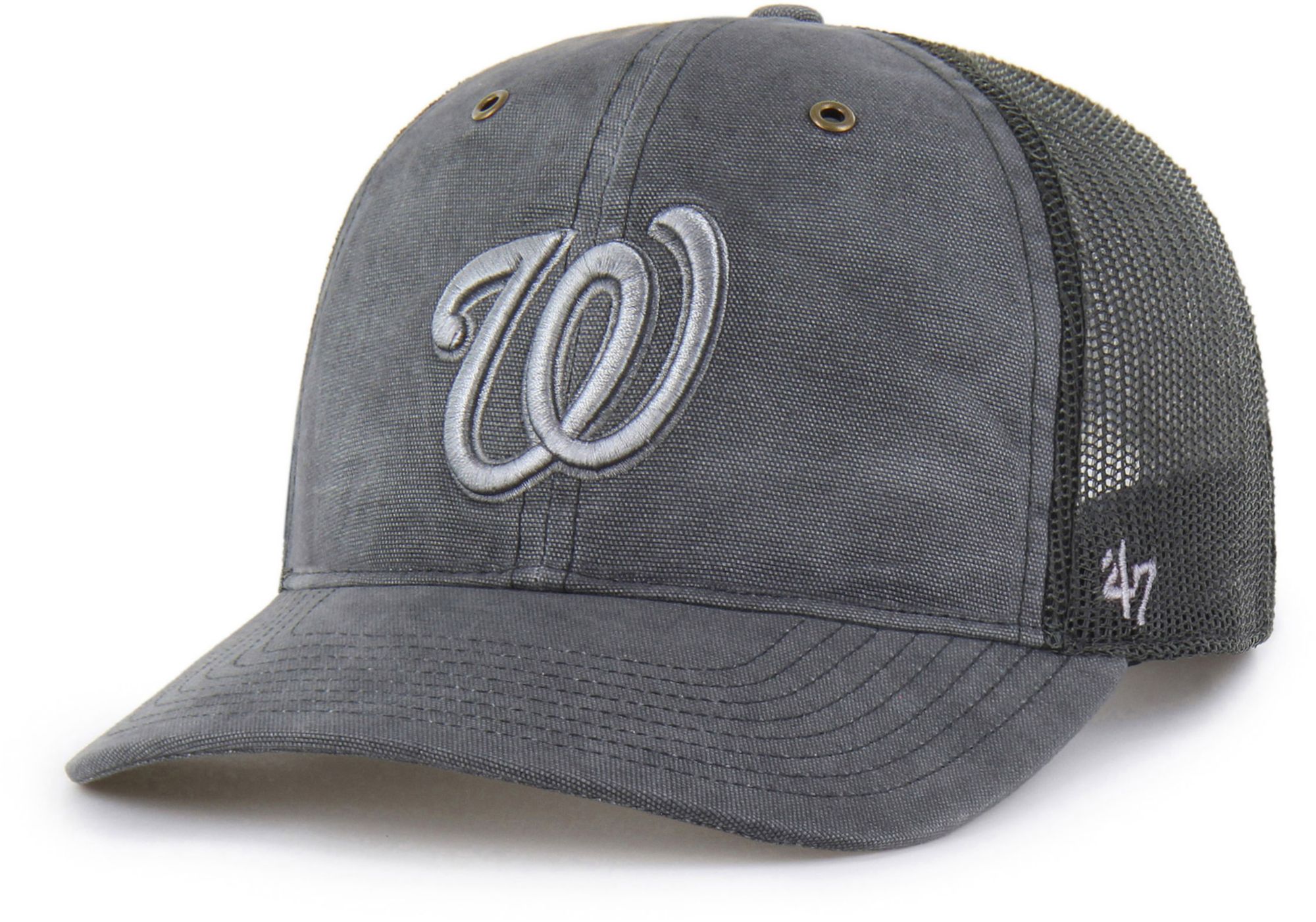 Carhartt x '47 Adult Washington Nationals Charcoal Dyed Trucker Adjustable Hat product image