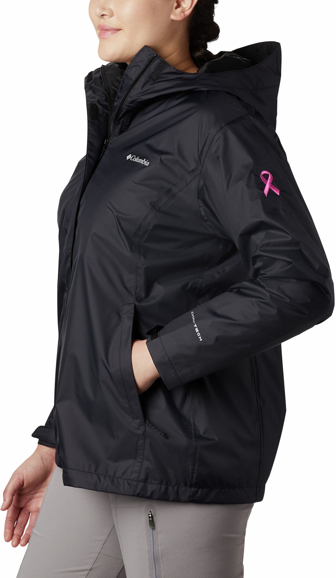 columbia breast cancer rain jacket