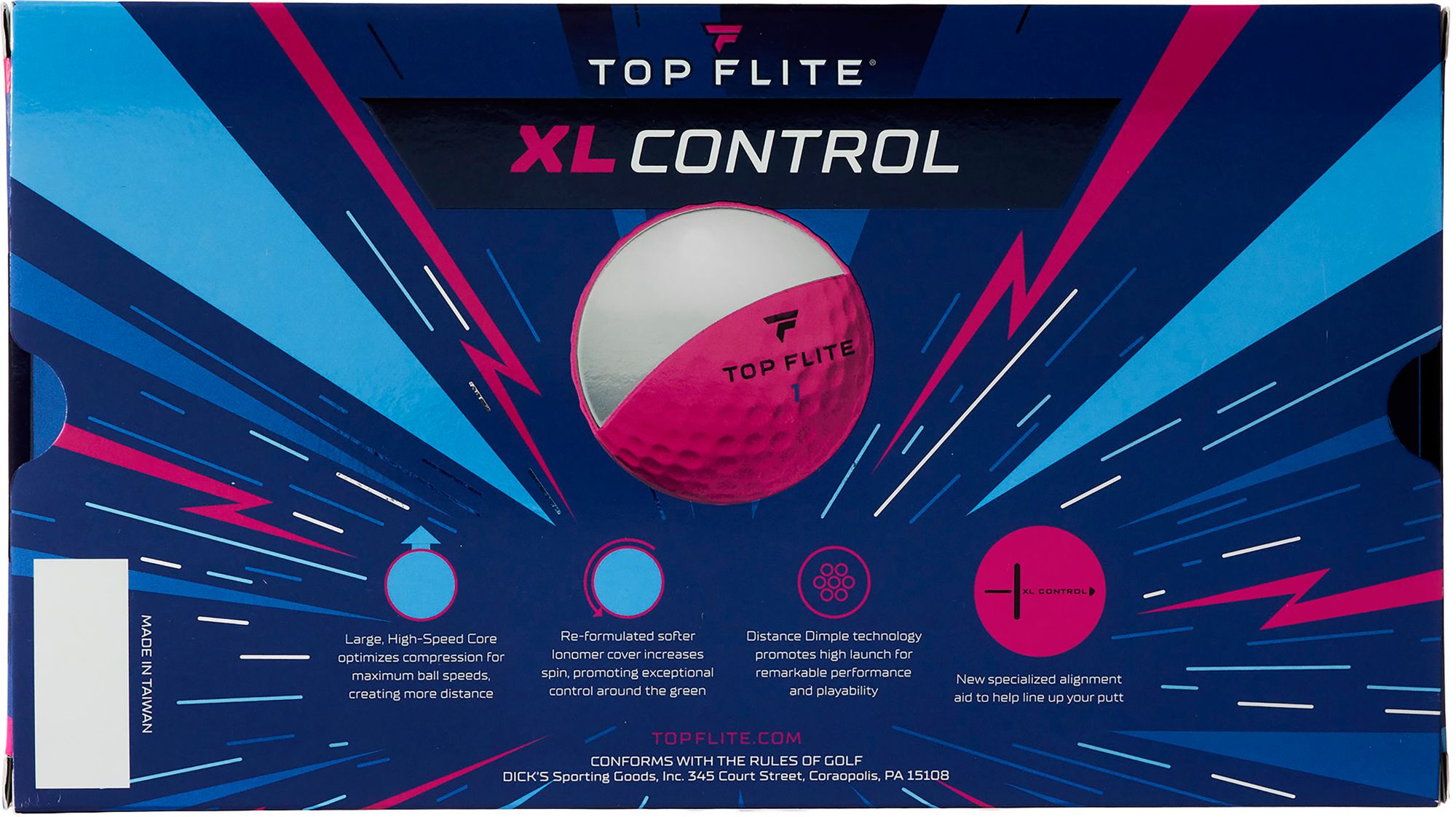 Top Flite XL Control Personalized Golf Balls - 15 Pack product image
