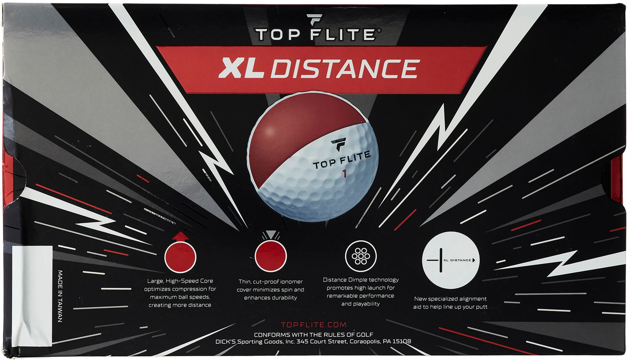 Top Flite XL Distance Personalized Golf Balls - 15 Pack product image