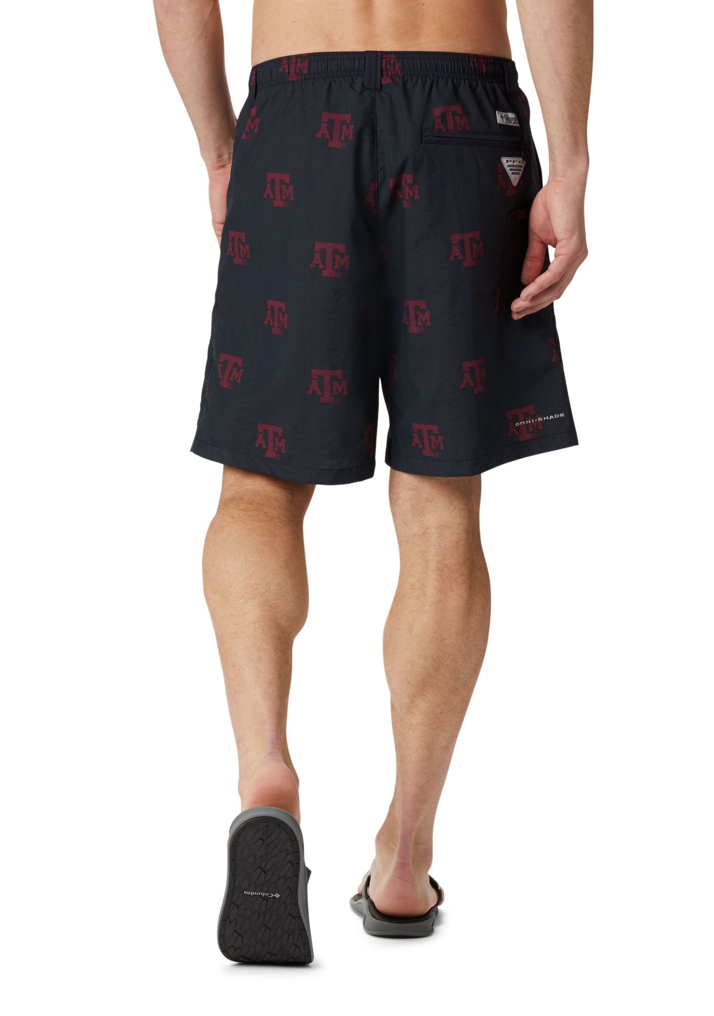 Columbia Men's Texas A&M Aggies Backcast II Printed Performance Black Shorts product image