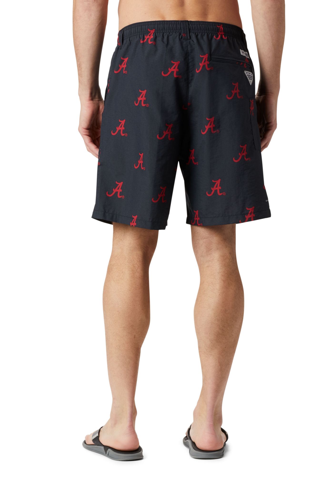 Columbia Men's Alabama Crimson Tide Backcast II Printed Performance Black Shorts product image