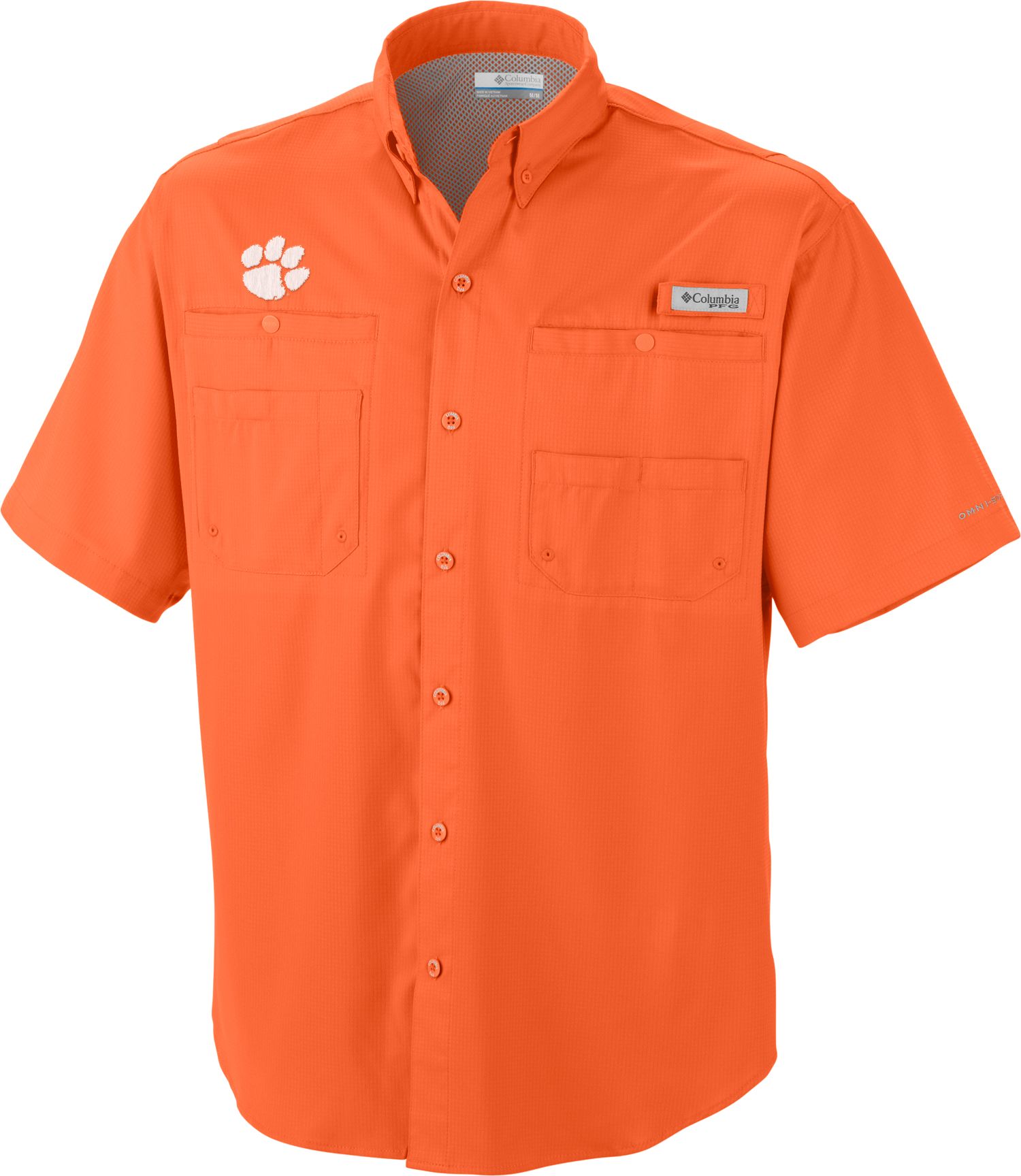 Columbia Men's Clemson Tigers Orange Tamiami Performance Shirt product image