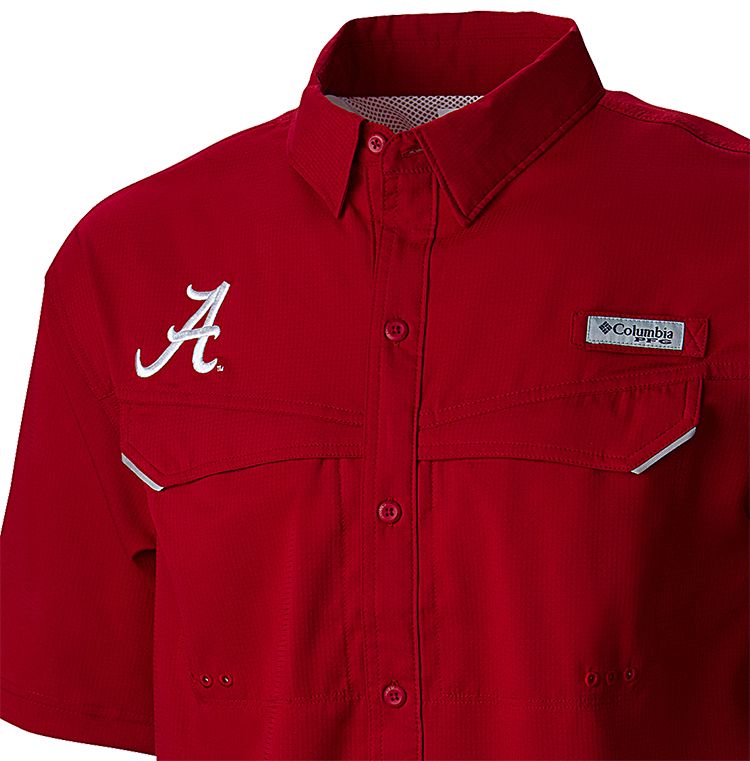 Columbia Men's Alabama Crimson Tide Crimson Low Drag Offshore Performance Button Down Shirt product image