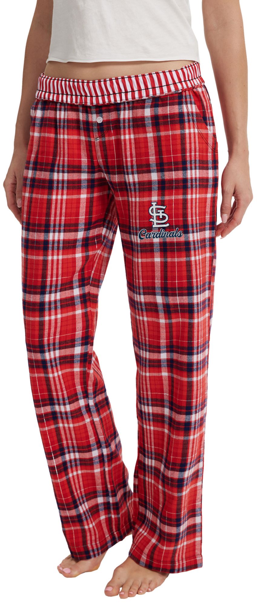 Concepts Sport Women's St. Louis Cardinals Red Laney Flannel Sleep Pants product image
