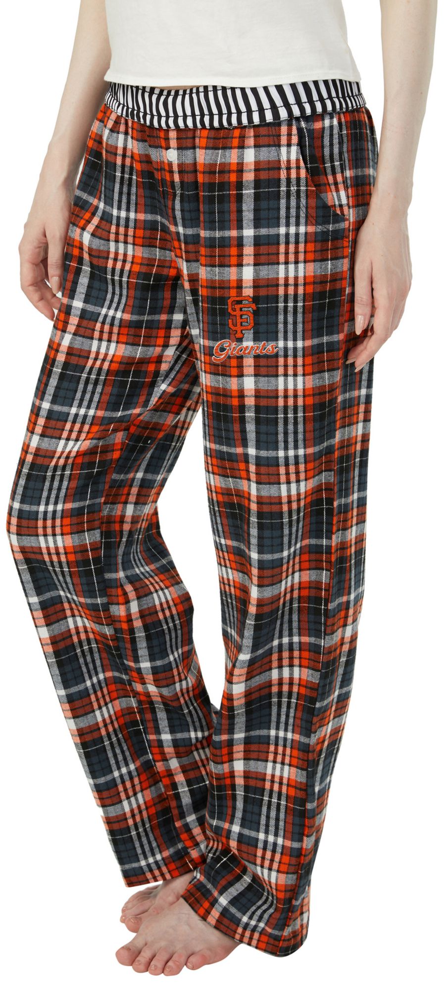 Concepts Sport Women's San Francisco Giants Black Laney Flannel Sleep Pants product image
