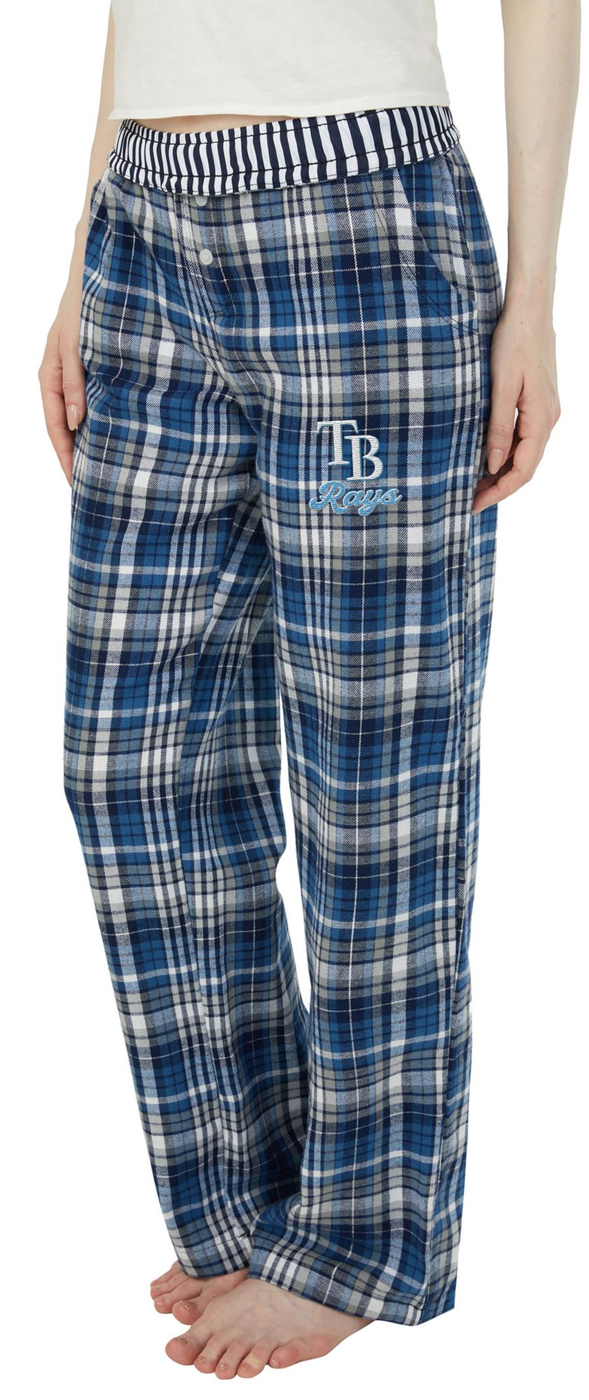 Concepts Sport Women's Tampa Bay Rays Navy Laney Flannel Sleep Pants product image