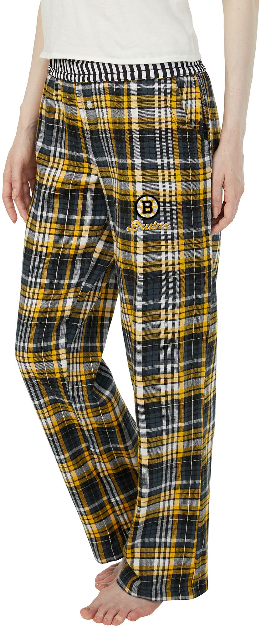 Concepts Sport Women's Boston Bruins Black Laney Flannel Sleep Pants product image