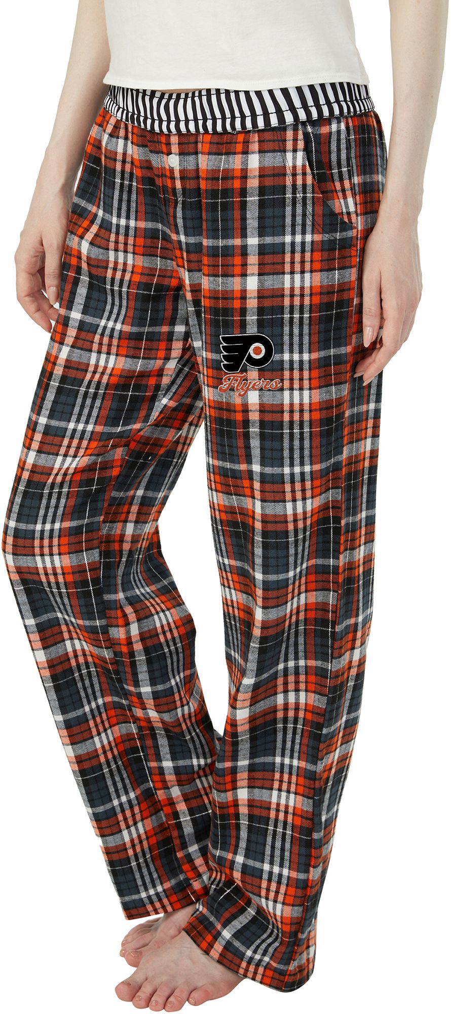 Concepts Sport Women's Philadelphia Flyers Black Laney Flannel Sleep Pants product image