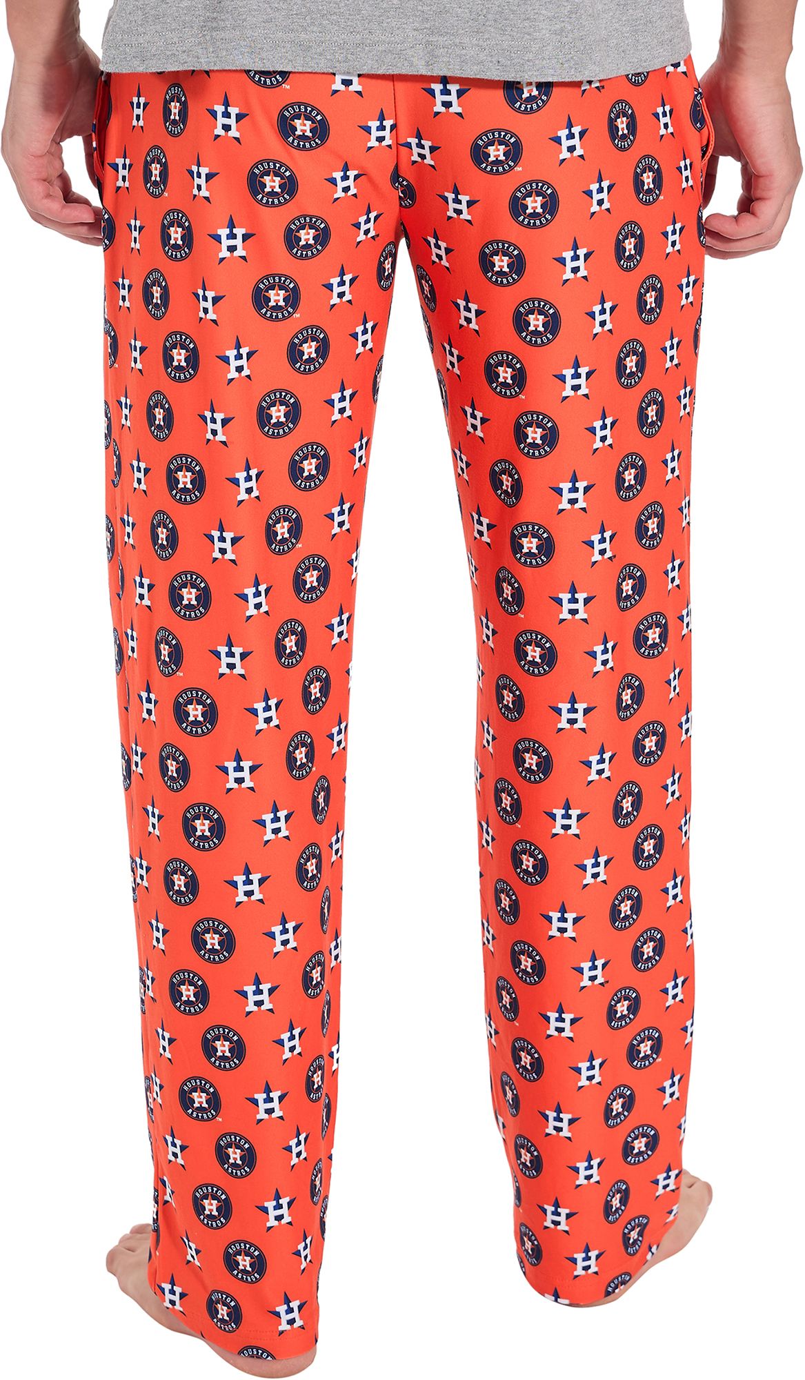 Concepts Sport Men's Houston Astros Orange AllOver Print Sleep Pants