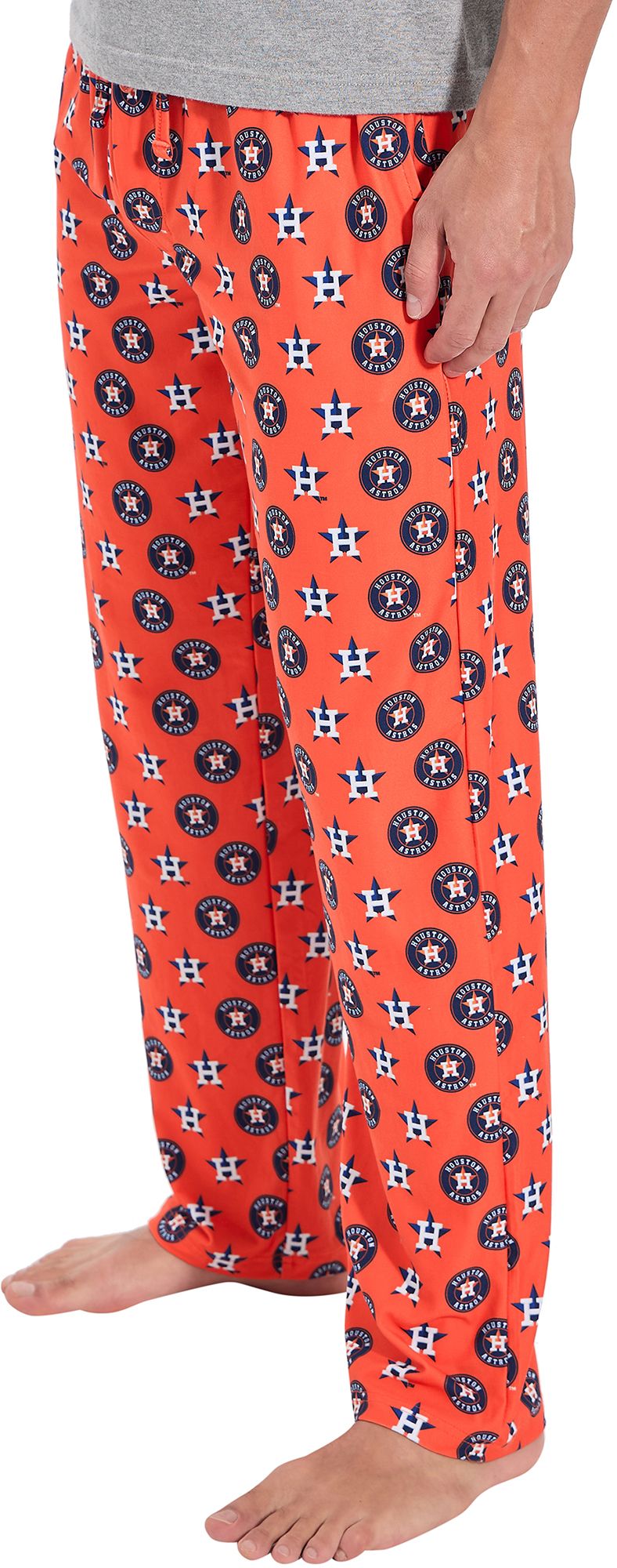 Concepts Sport Men's Houston Astros Orange AllOver Print Sleep Pants