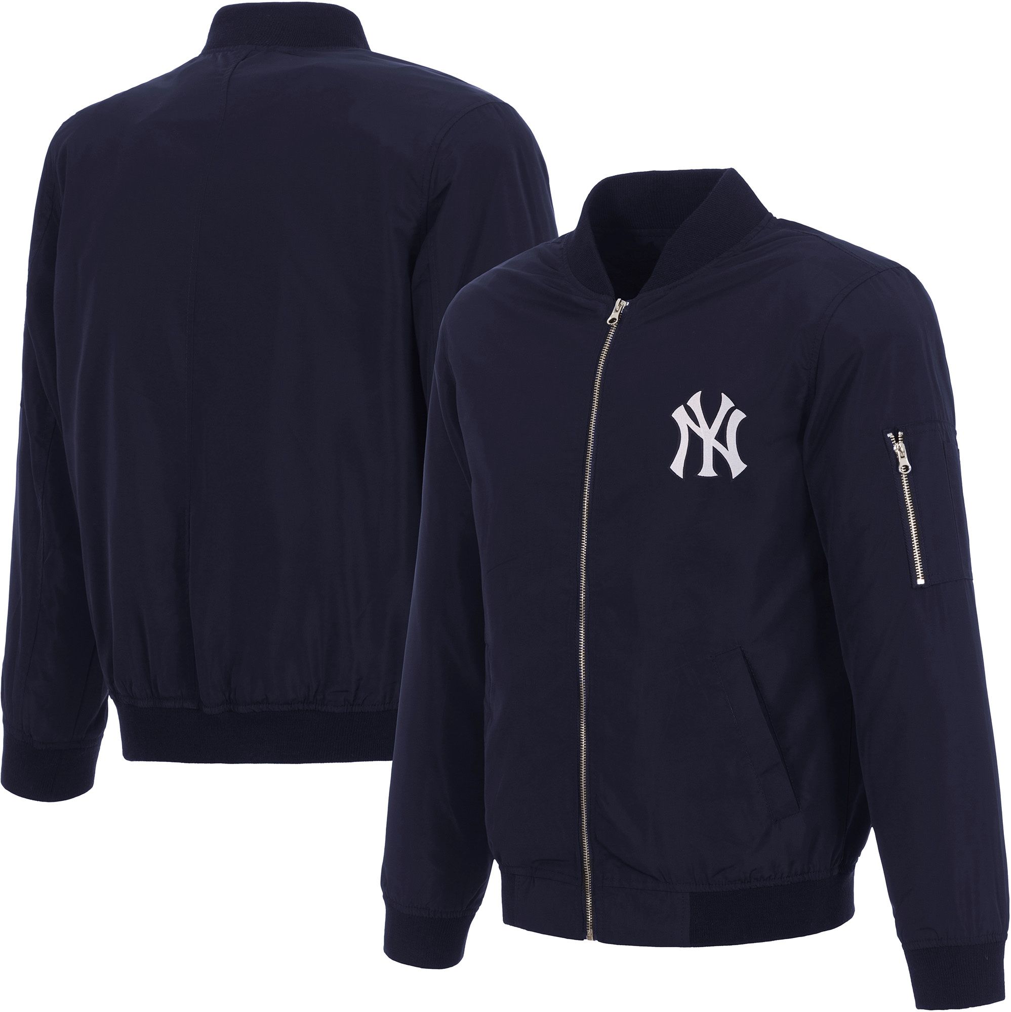 JH Design Men's New York Yankees Navy Bomber Jacket product image