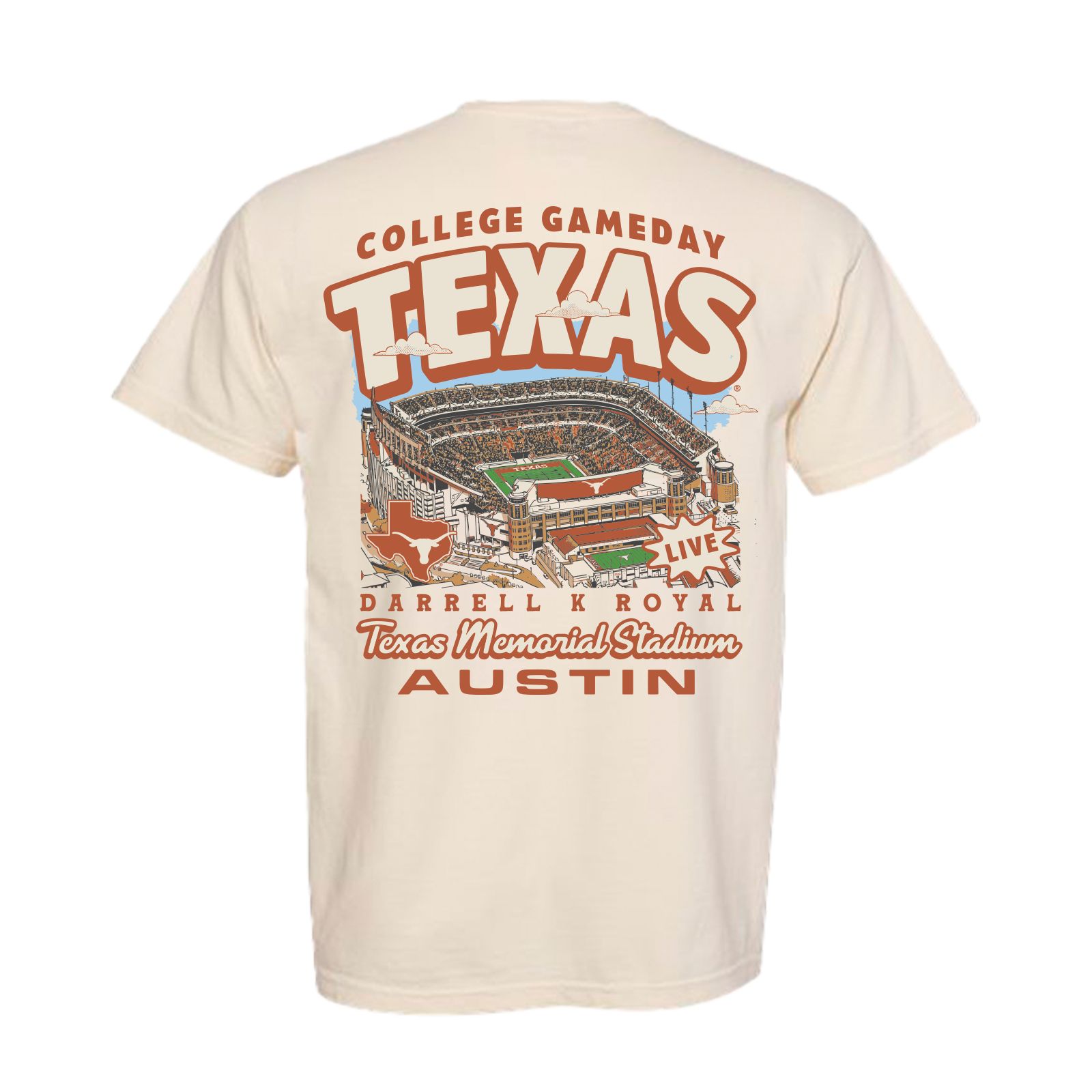 Something Inked Youth Texas Longhorns Darrell K Royal College Gameday T-Shirt product image