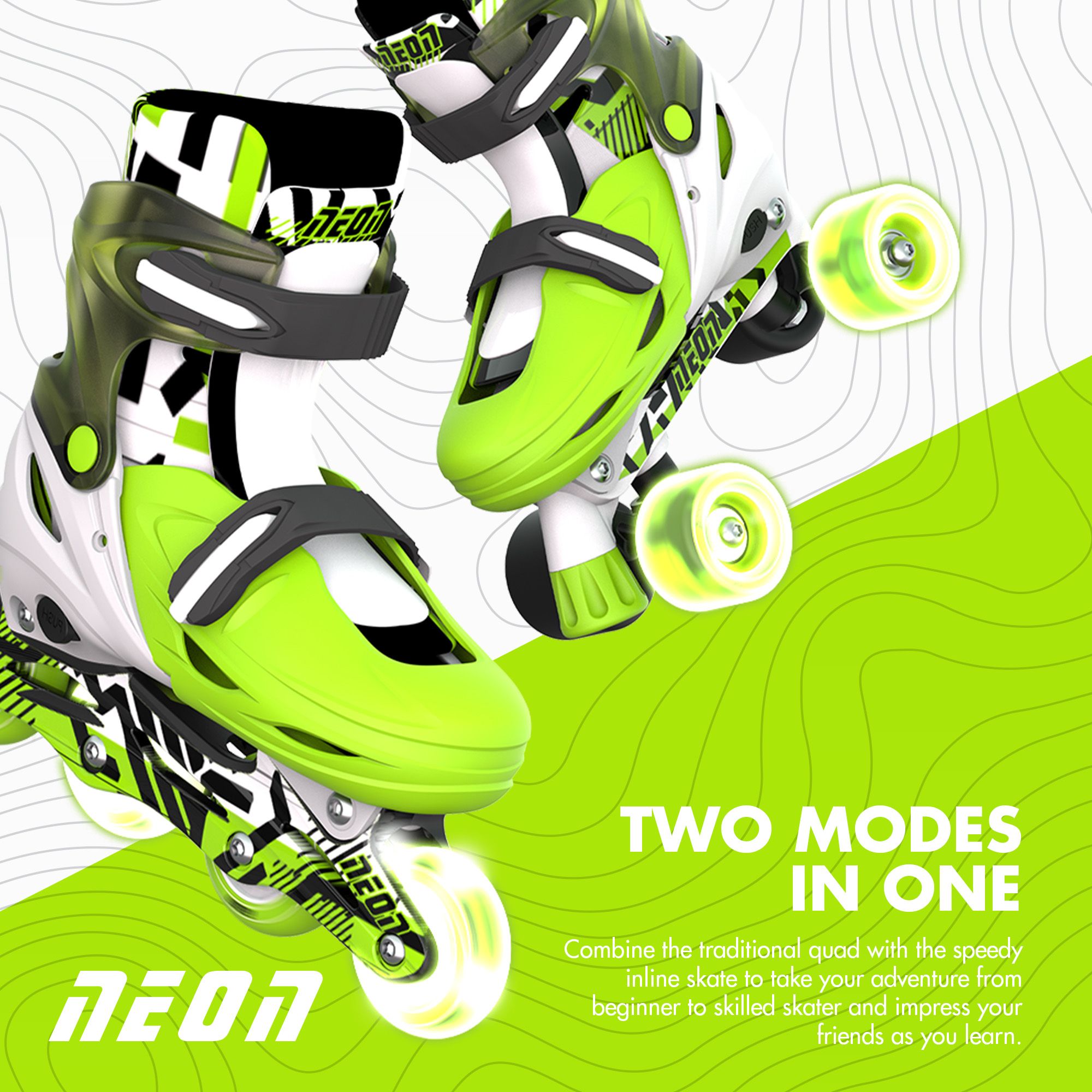 Yvolution Kids' Neon Combo Skates product image