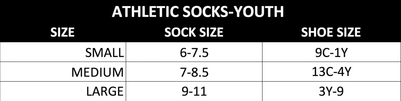 Adidas football socks size chart on sale