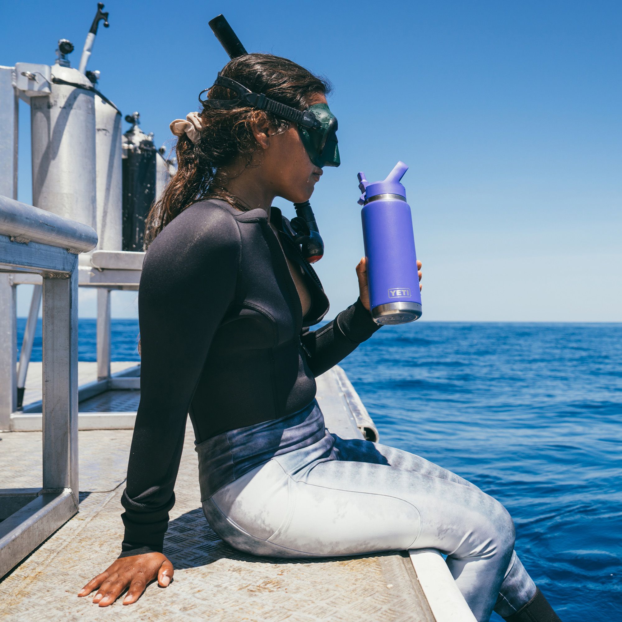 YETI 26 oz. Rambler Bottle with Color-Matched Straw Cap product image