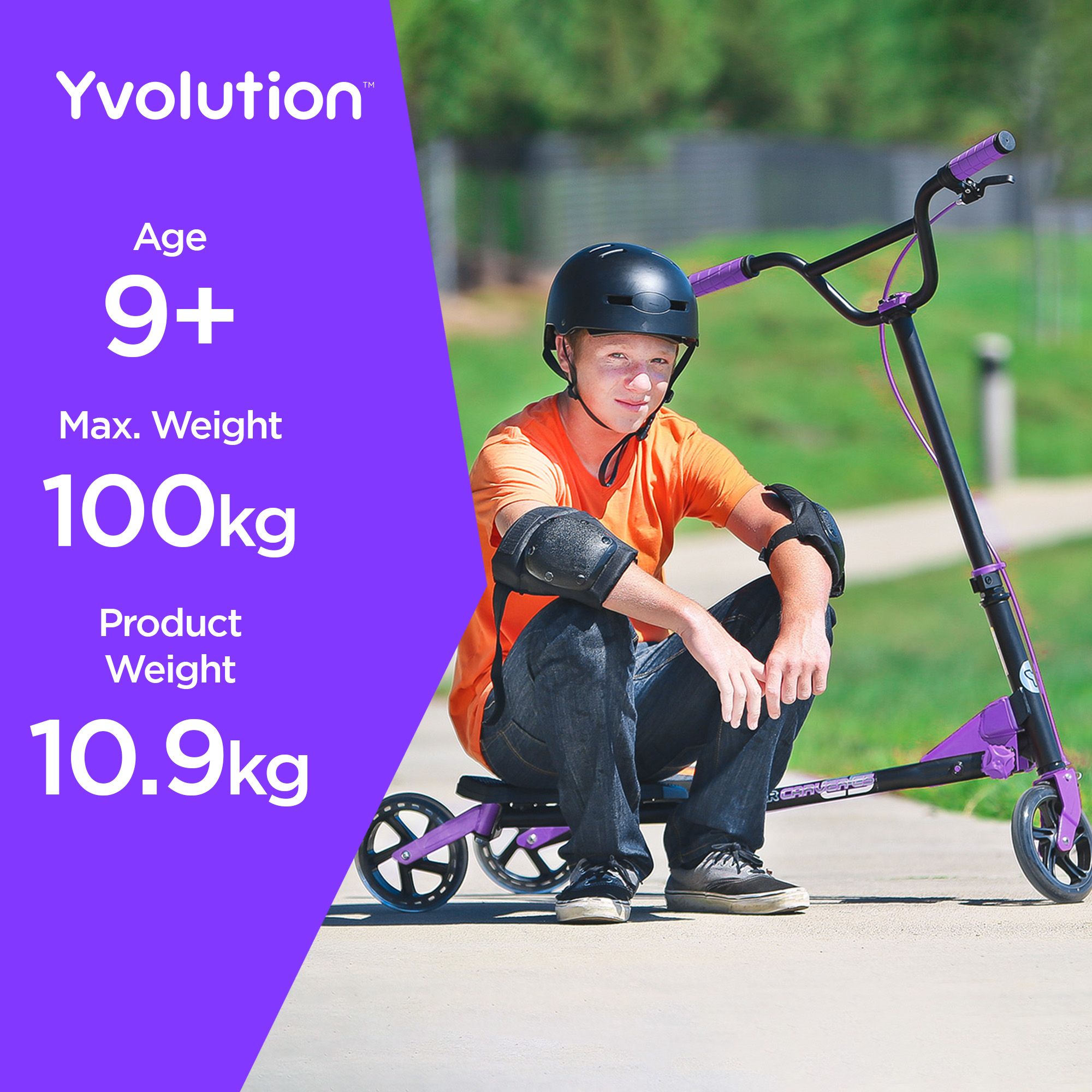 Yvolution Y Fliker Carver C5 Scooter product image