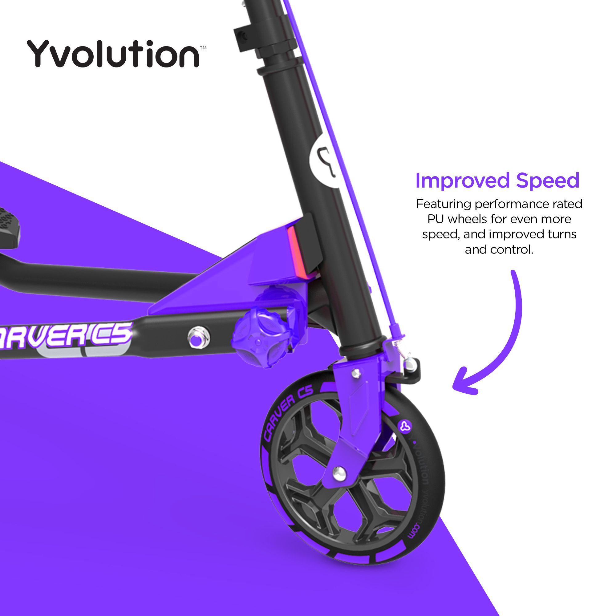 Yvolution Y Fliker Carver C5 Scooter product image