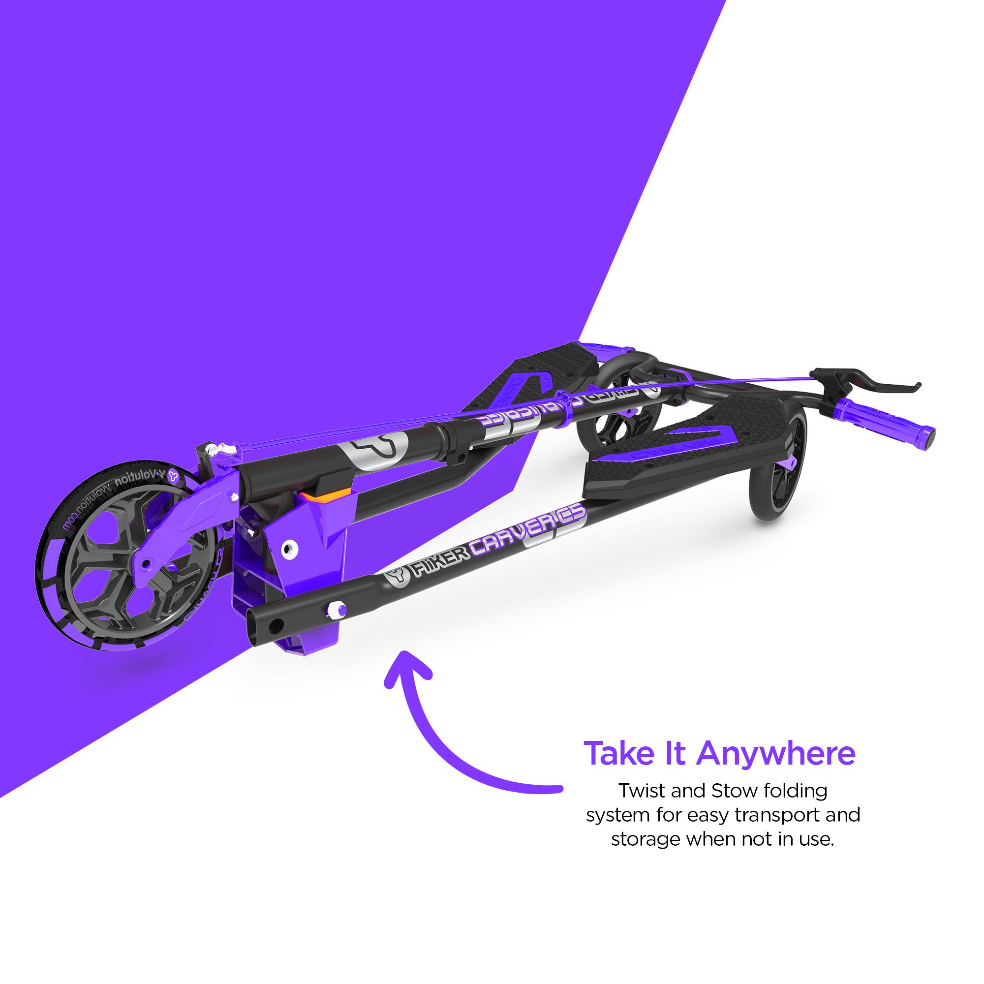 Yvolution Y Fliker Carver C5 Scooter product image