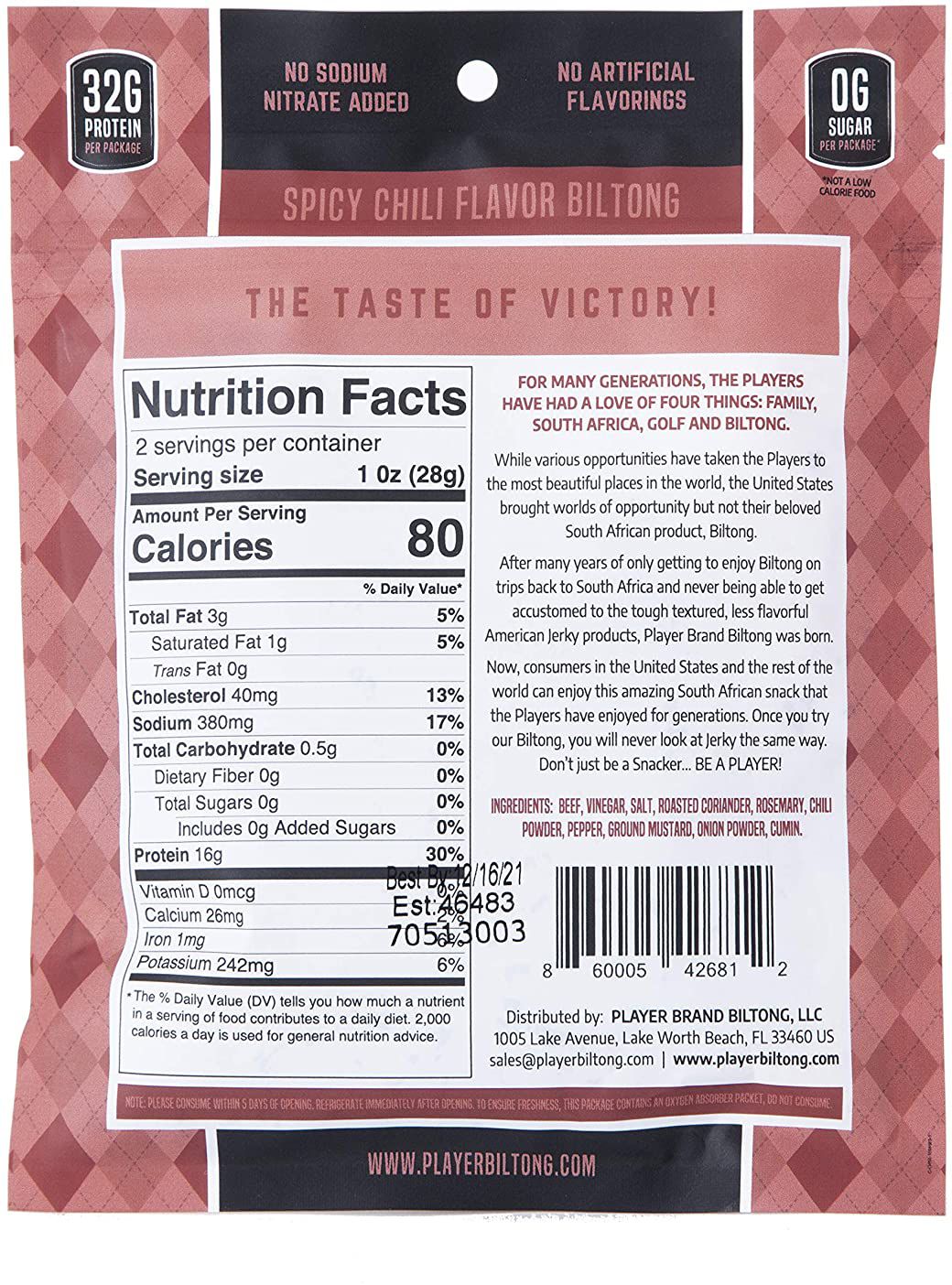 Player Brand Biltong product image