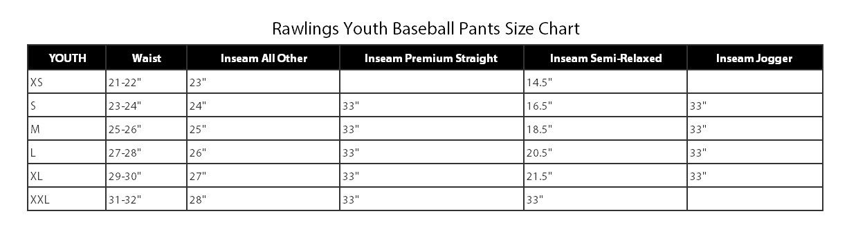 Rawlings Boys' Plated Knee High Baseball Pants product image