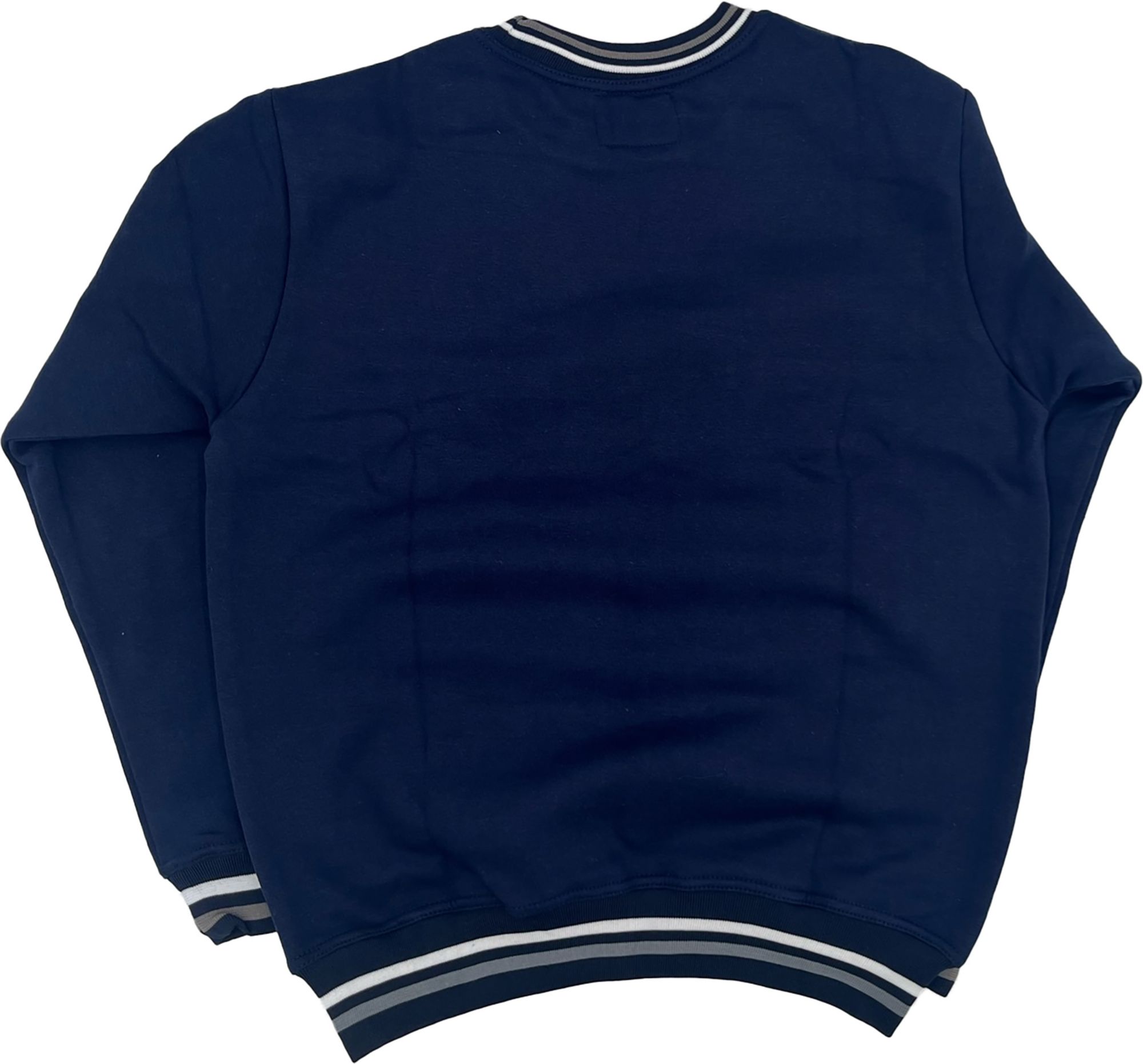 Tones of Melanin Men's Jackson State Tigers Navy Blue Yardfest Crew Neck Pullover Sweatshirt