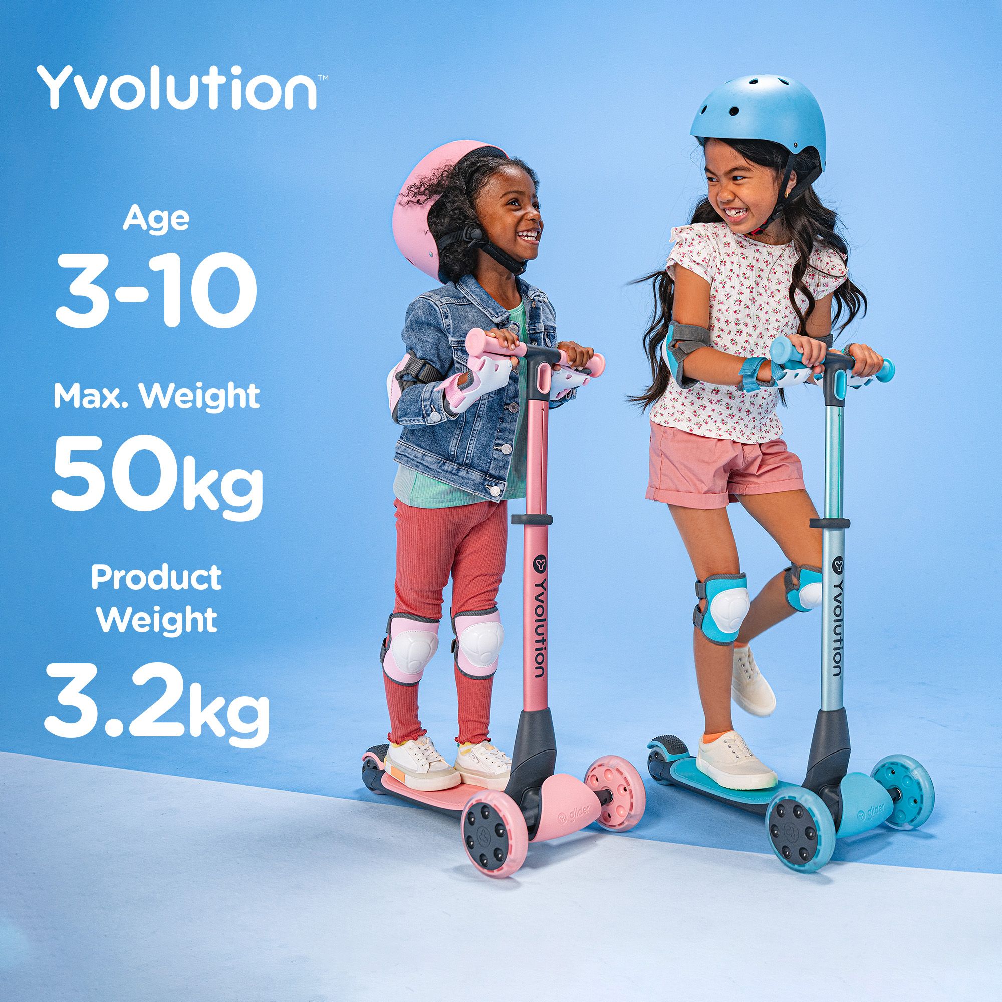 Yvolution Kids' Nua LED Scooter product image