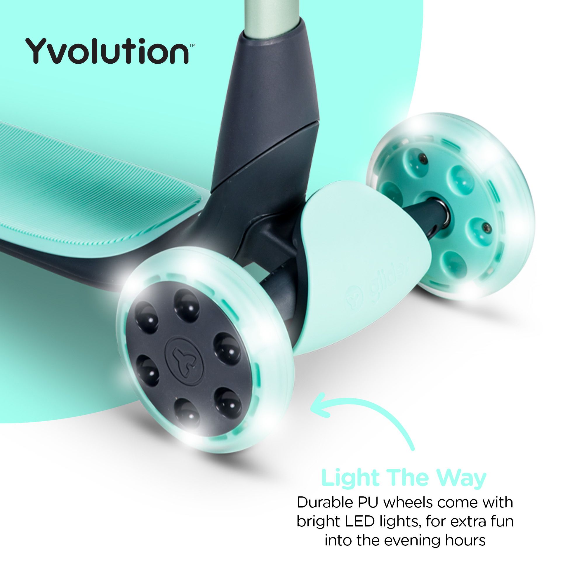 Yvolution Kids' Nua LED Scooter product image