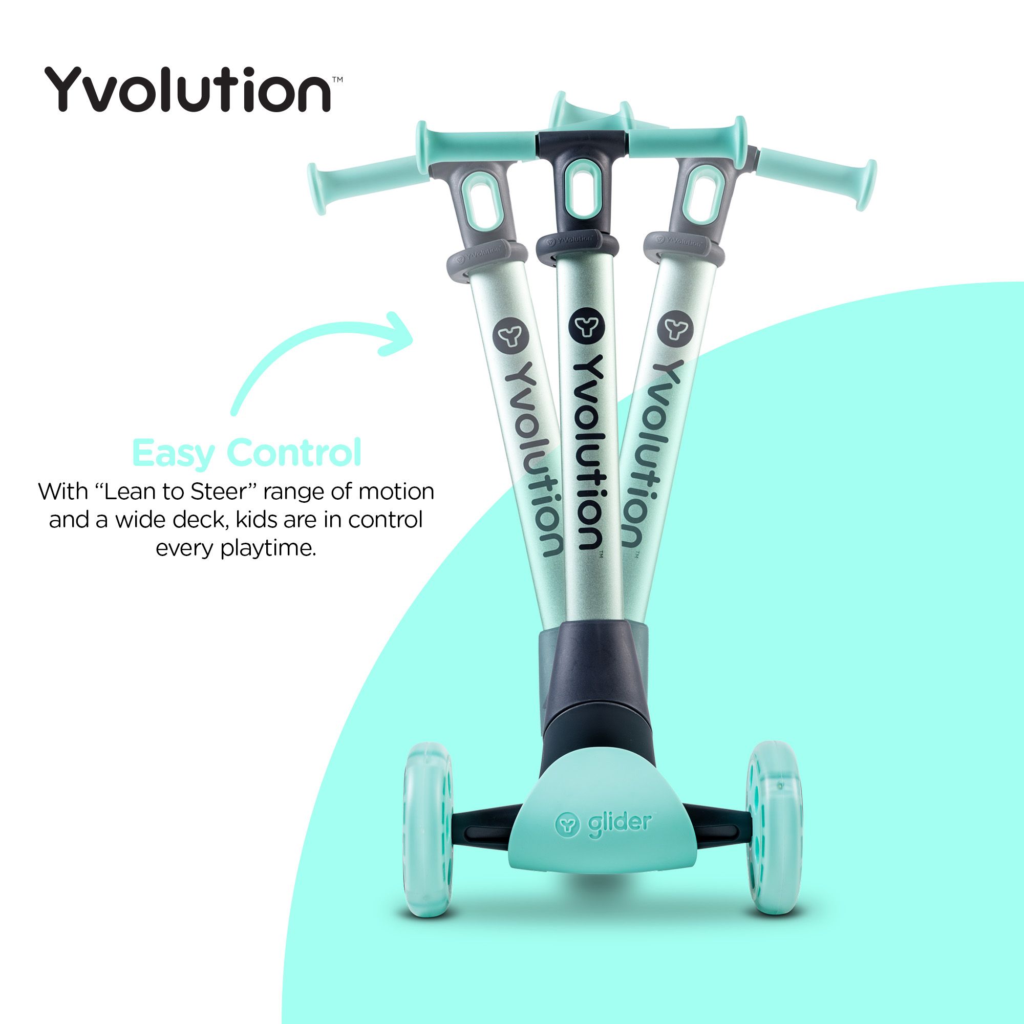 Yvolution Kids' Nua LED Scooter product image