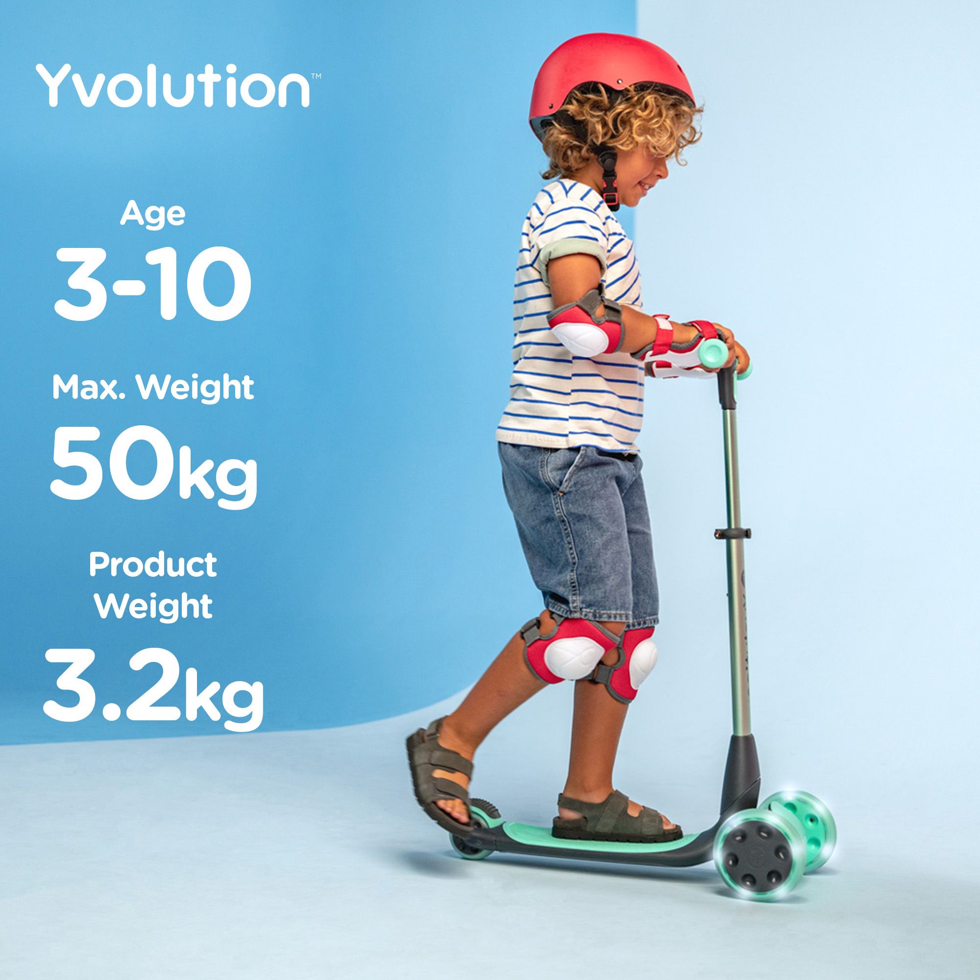 Yvolution Kids' Nua LED Scooter product image