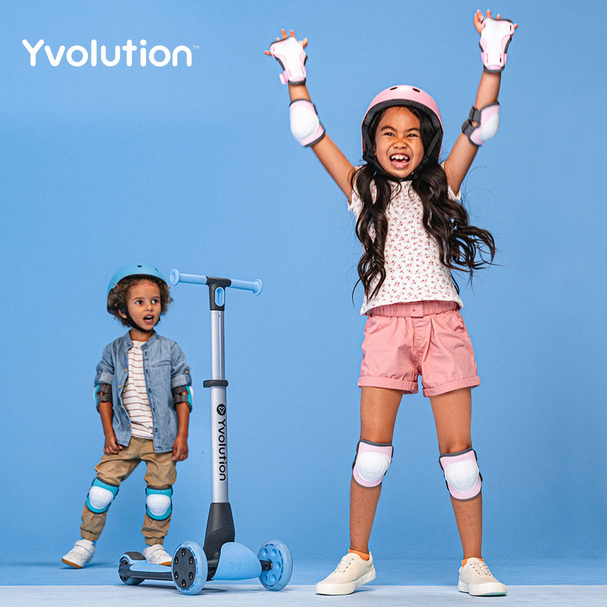 Yvolution Kids' Nua LED Scooter product image