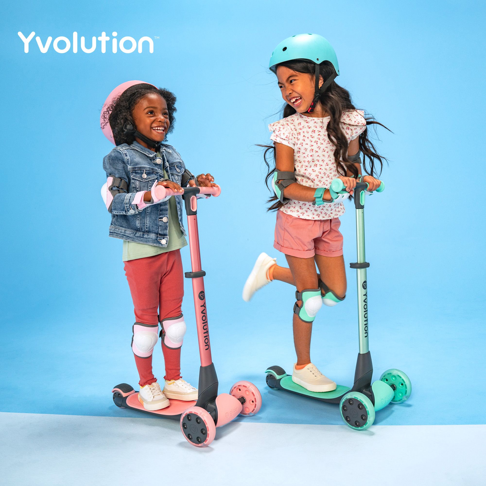 Yvolution Kids' Nua LED Scooter product image