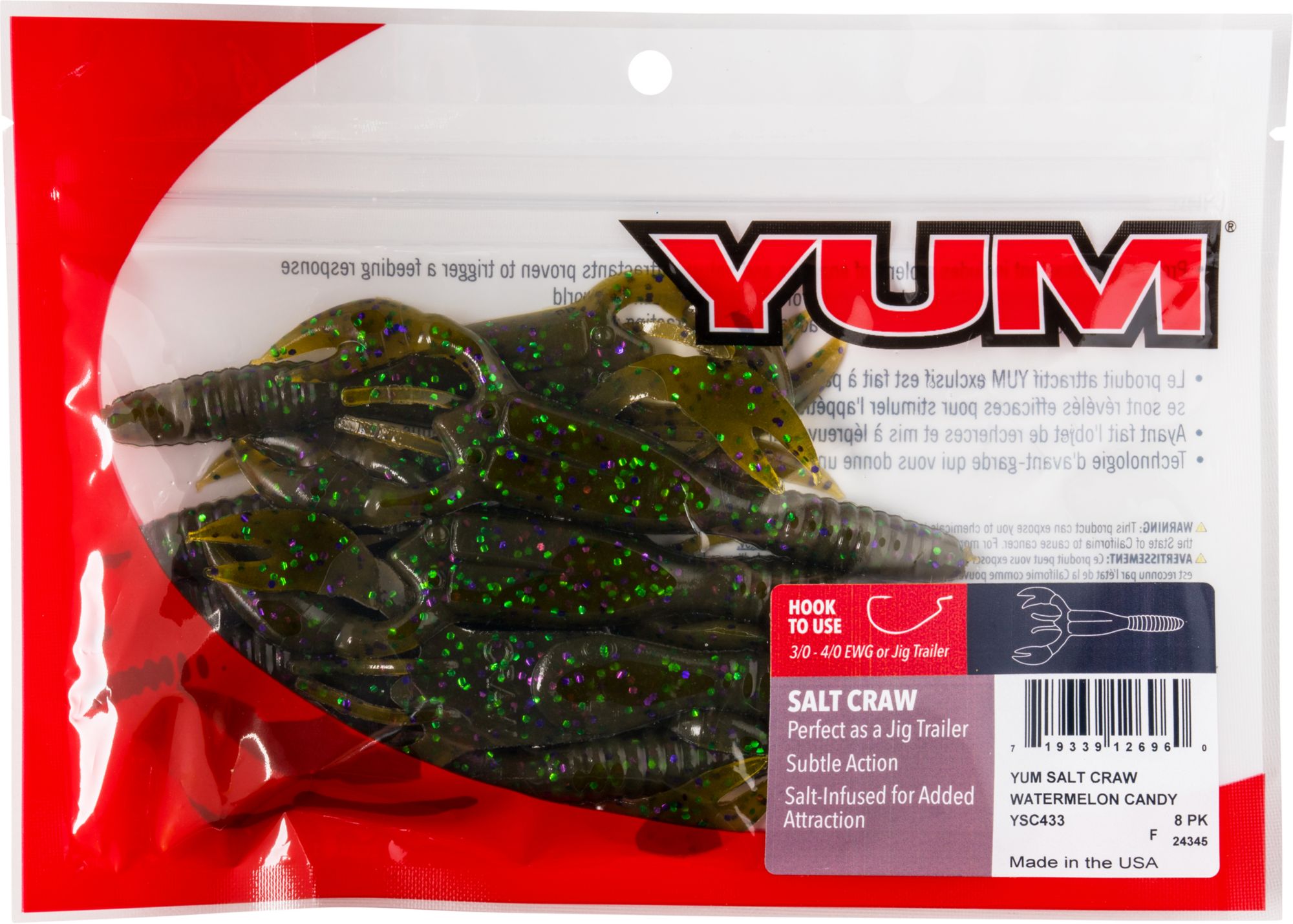 YUM Salt Craw Soft Bait - 8 Pack product image