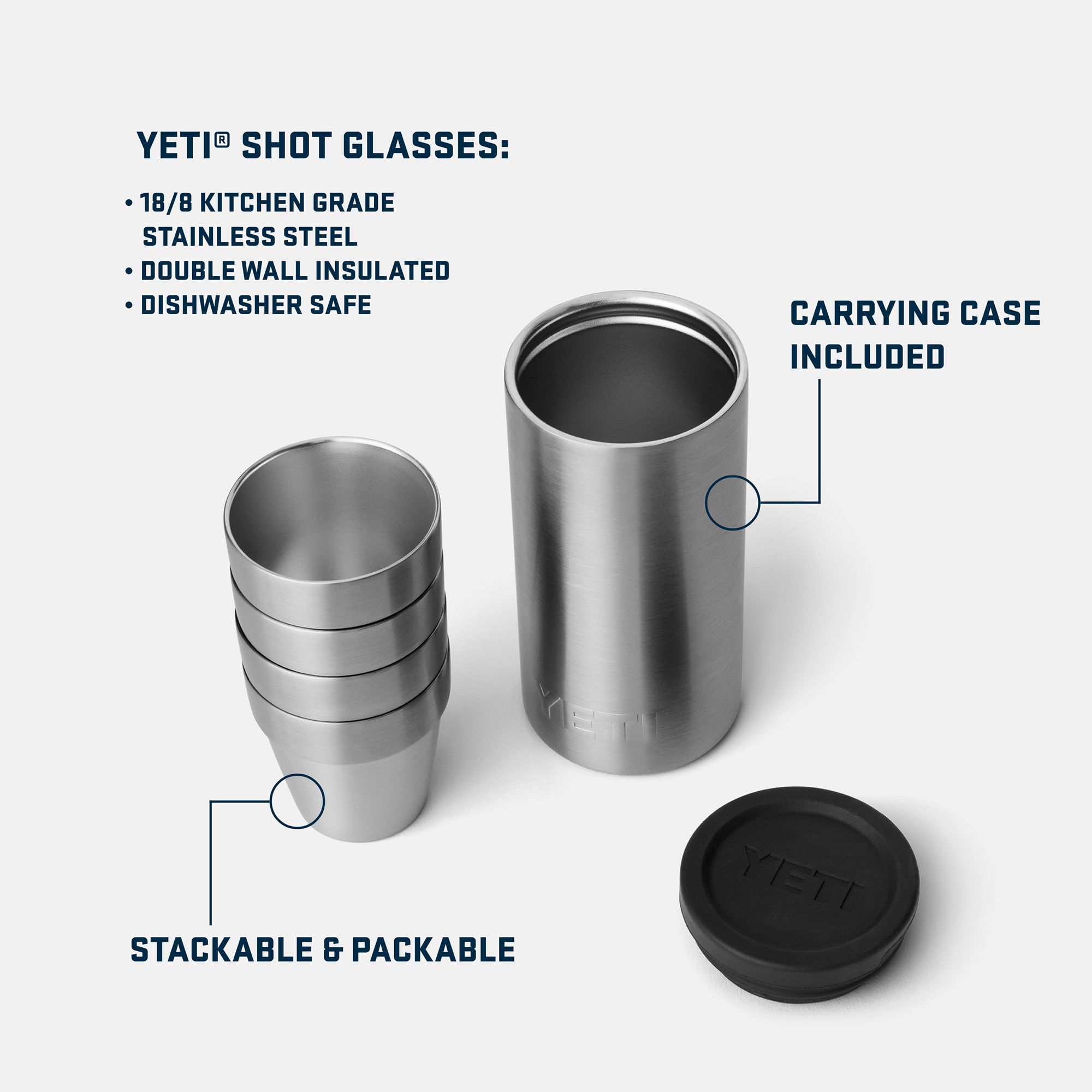 YETI Shot Glasses with Carrying Case product image