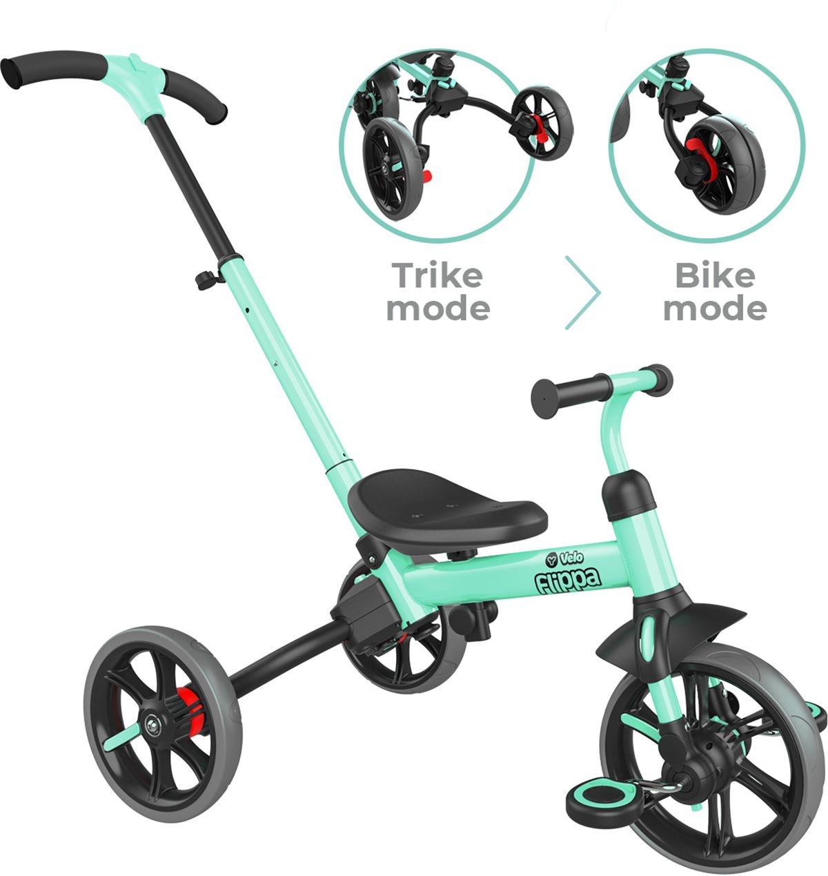 Yvolution Y Velo Flippa Kids' 4-in-1 Trike