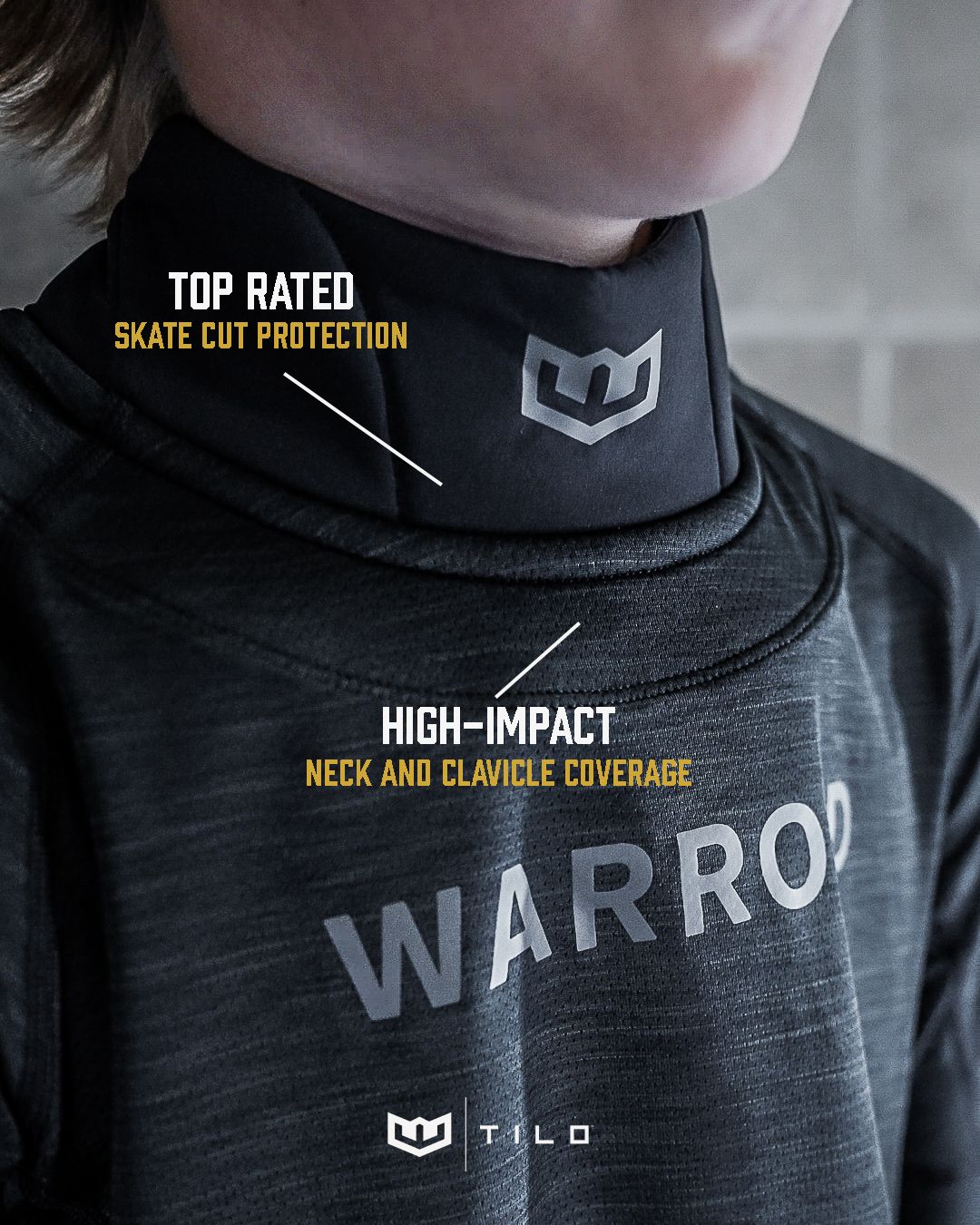 Warroad TILO Hockey Neck Guard Long Sleeve Top - Youth product image