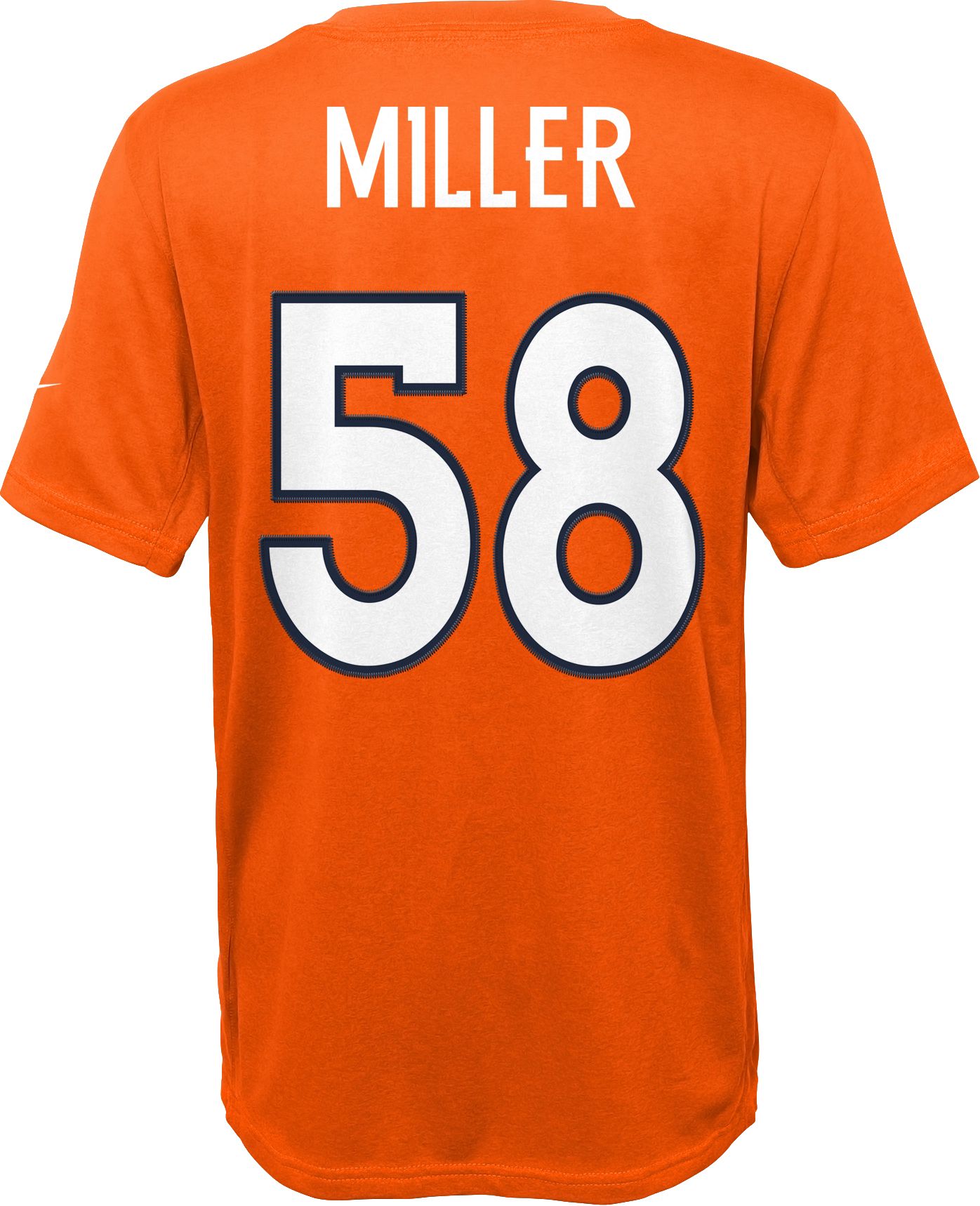 Nike Youth Denver Broncos Von Miller #58 Orange T-Shirt product image