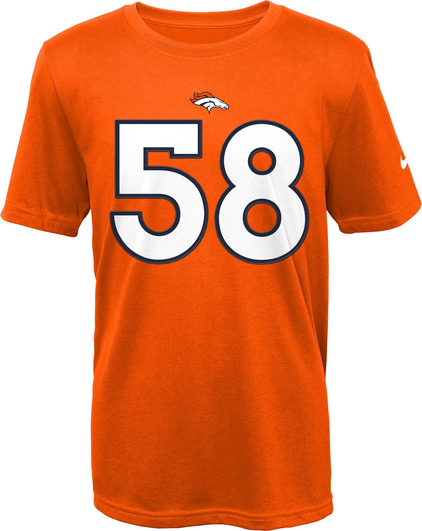 Nike Youth Denver Broncos Von Miller #58 Orange T-Shirt product image