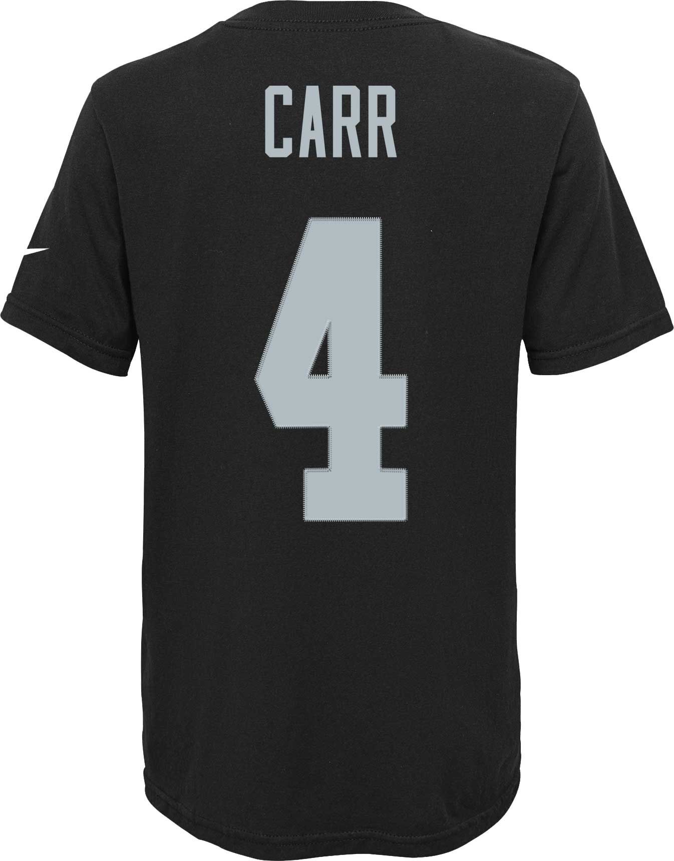 Nike Youth Las Vegas Raiders Derek Carr #4 Black T-Shirt product image