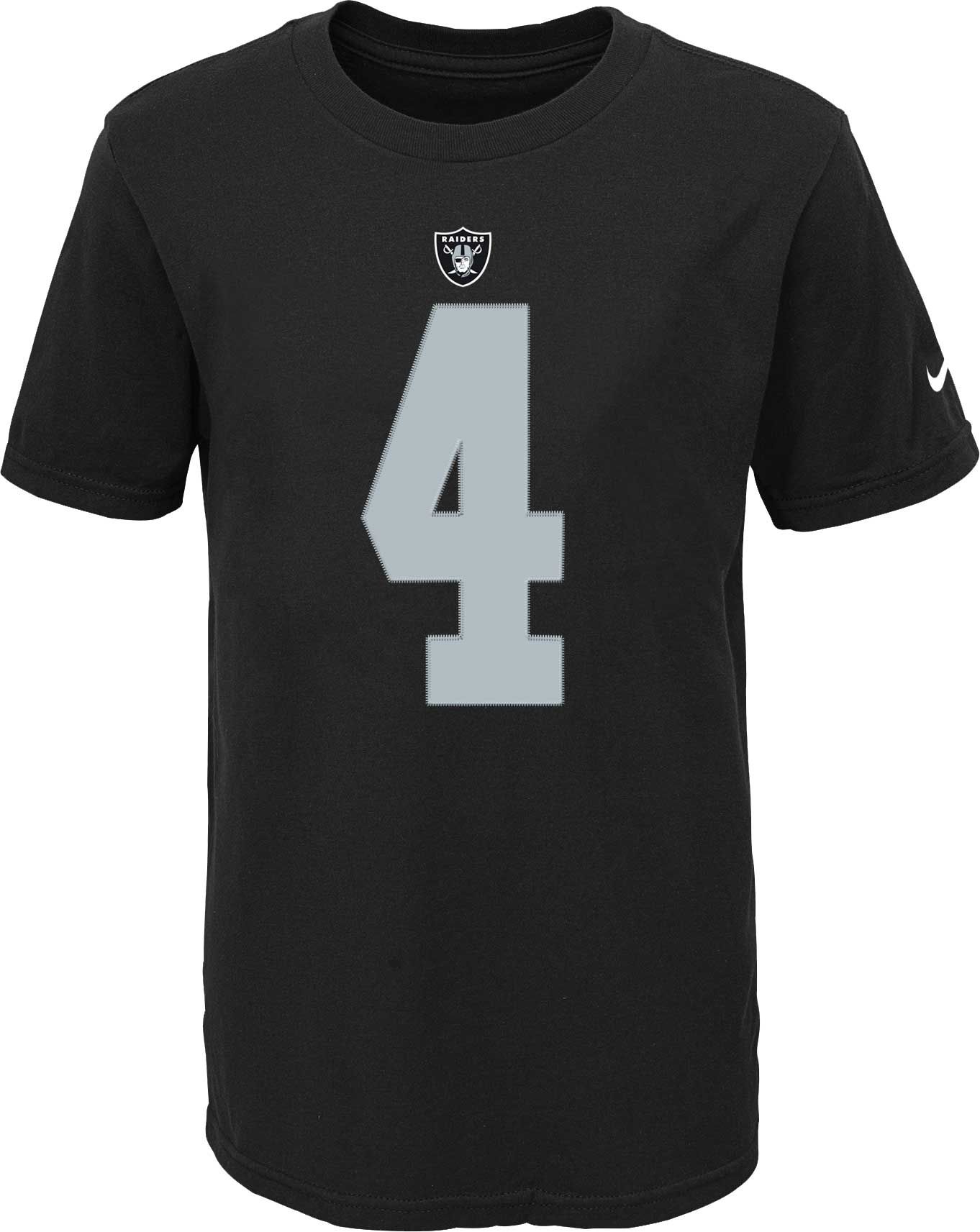 Nike Youth Las Vegas Raiders Derek Carr #4 Black T-Shirt product image