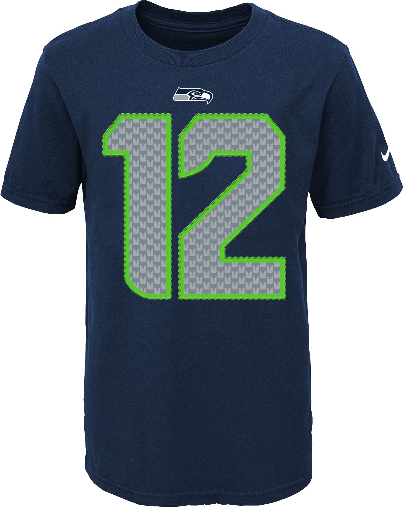 Nike Youth Seattle Seahawks Fan #12 Navy T-Shirt