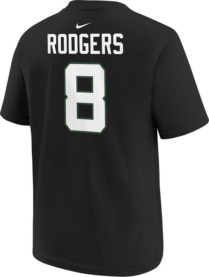 Nike Youth New York Jets Aaron Rodgers #8 Black T-Shirt