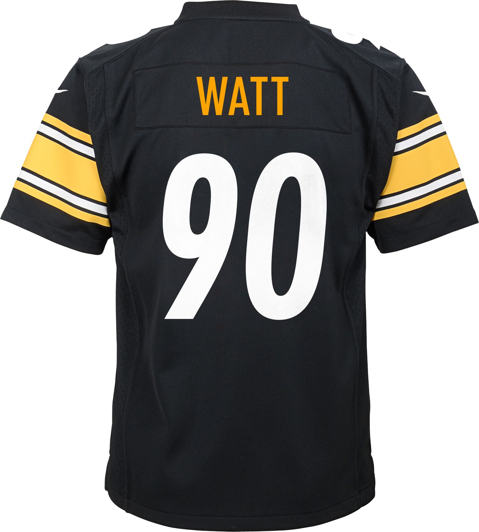 Nike Pittsburgh Steelers No90 T. J. Watt Black Team Color Men's Stitched NFL Limited Tank Top Jersey