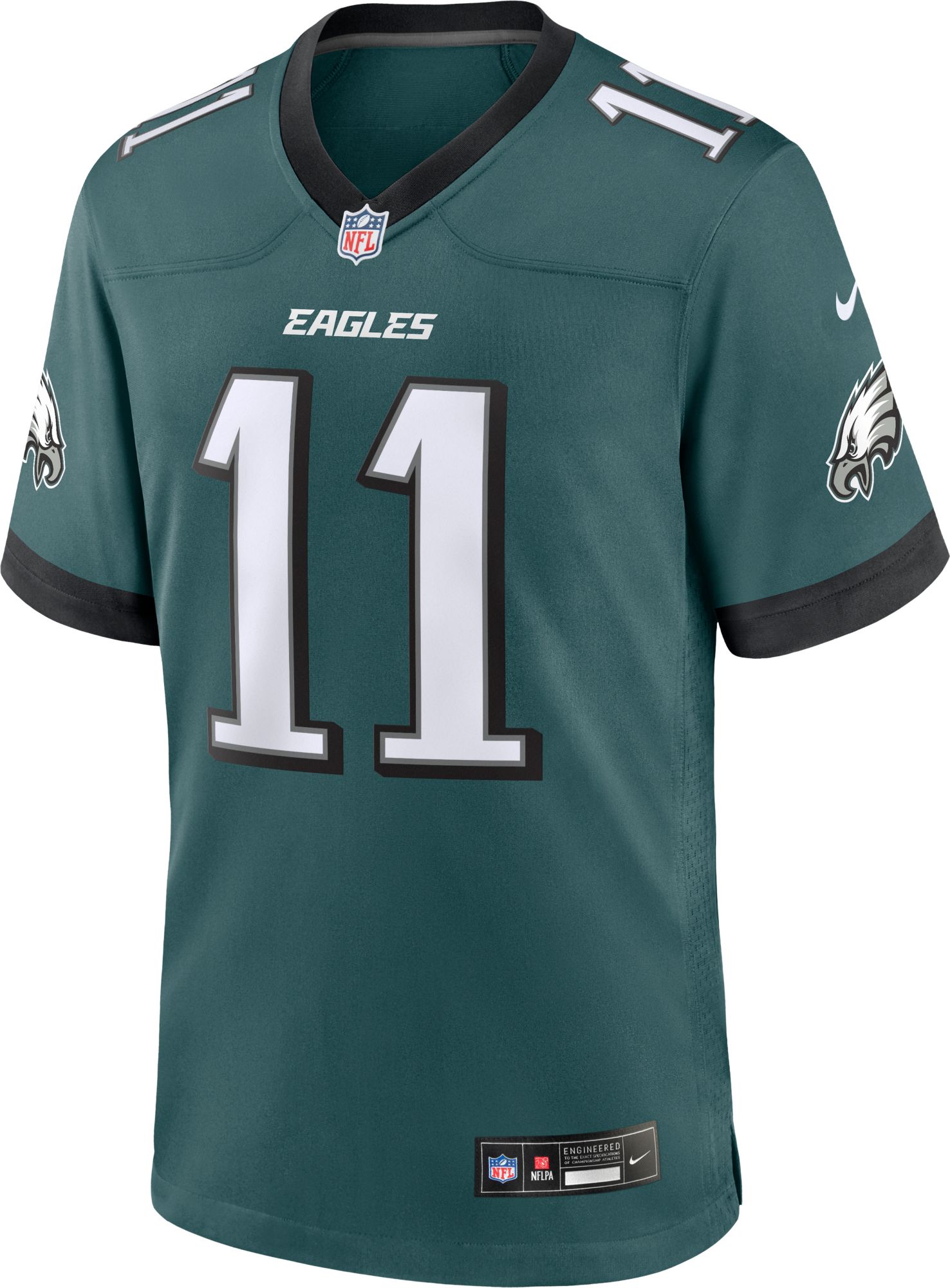 Nike Youth Philadelphia Eagles A.J. Brown #11 Green Game Jersey product image